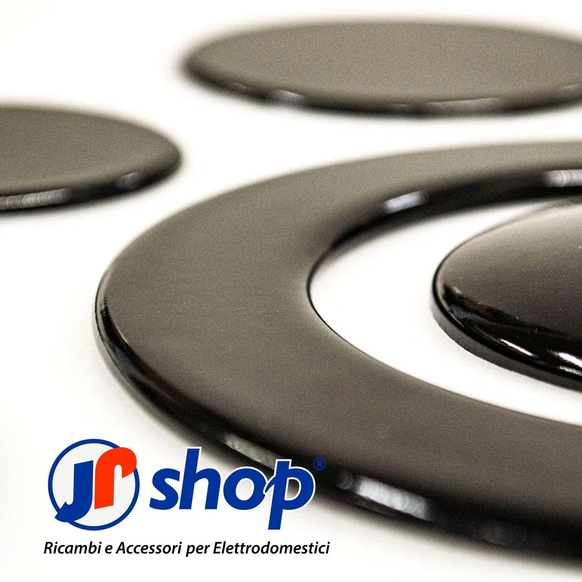 Kit 5 piattelli lisci di cui una tripla corona adattabile a piano cottura cucina compatibile con Ariston - Nardi - Franke