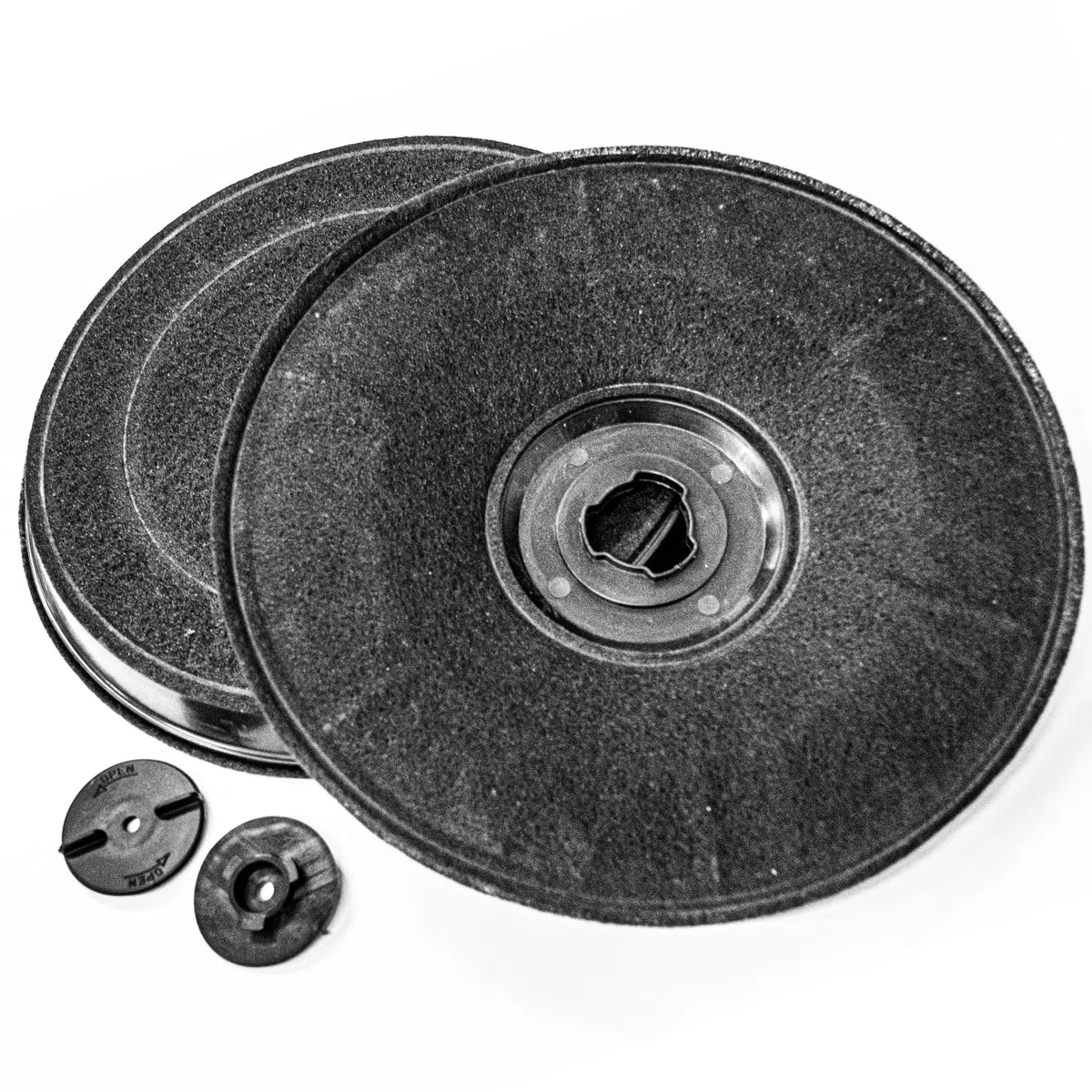 Filtro Cappa ai Carboni Attivi Ø 23 cm. compatibile con Faber Flaminia Confezione 2 Filtri