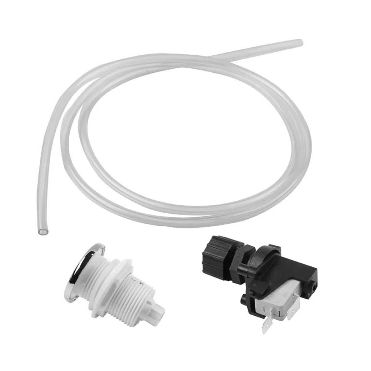 Kit Pulsante Pneumatico per Interruttore da Bagno, Kit per Smaltimento Rifiuti, Kit Interruttore Pneumatico per Smaltimento Rifiuti.