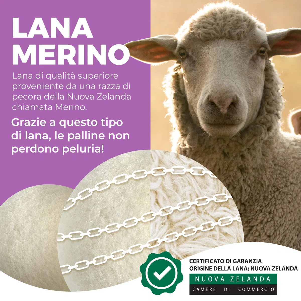 Palline Per Asciugatrice Con Profumo Oli Essenziali Lavanda,Pallina Gomitoli di Lana Palle Asciugatrice Riutilizzabili Naturale Funzione Ammorbidente Profumatore Biancheria Lavatrice Asciugatrice a+++