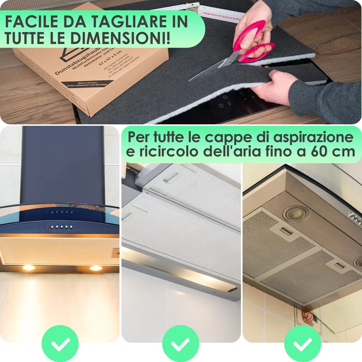 Filtro cappa carboni attivi, filtro cappa cucina 57x47 cm, filtri carbone attivo, filtro cappa carboni attivi, filtro cappa, filtro per cappa cucina, filtri cappa cucina