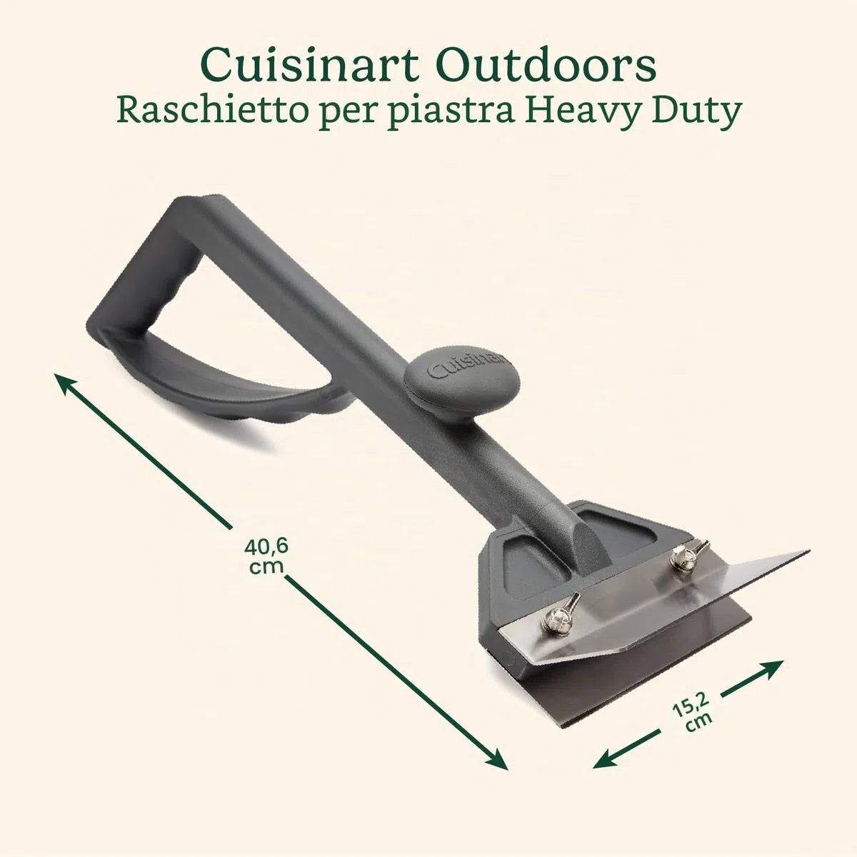 CUISINART CCB-500 Raschietto Resistente per Piastra, Lama in Acciaio Inox da 6” (15cm)