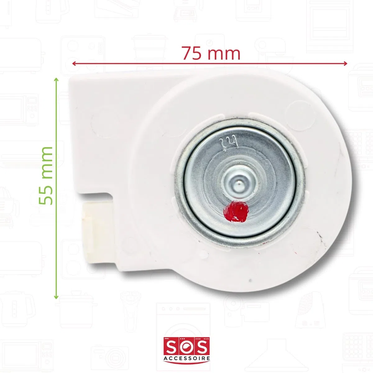 SOS Accessoire Ventilatore evaporatore per frigorifero, congelatore DA31-00146E SAMSUNG