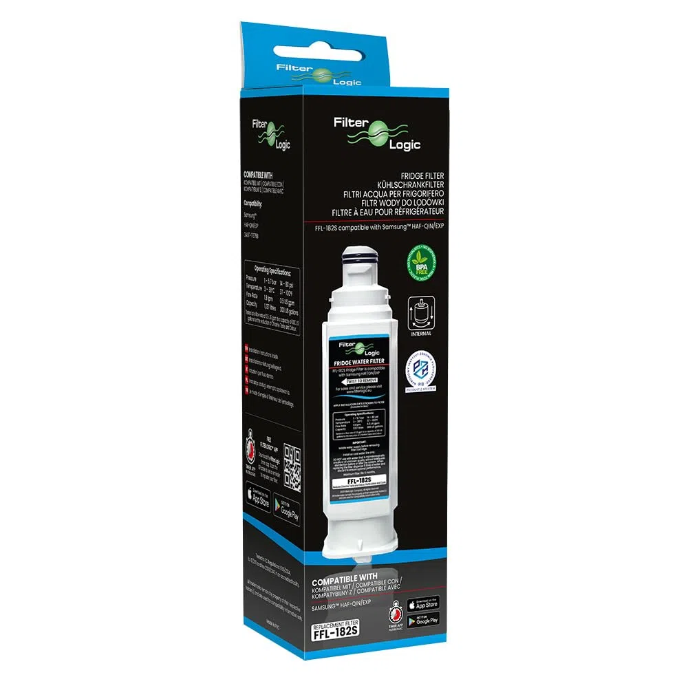 FilterLogic FFL-182S | Filtro acqua compatibile con Samsung HAF-QIN, HAF-QIN/EXP, HAFQIN, DA97-17376B per sistema frigorifero DA97-08006C