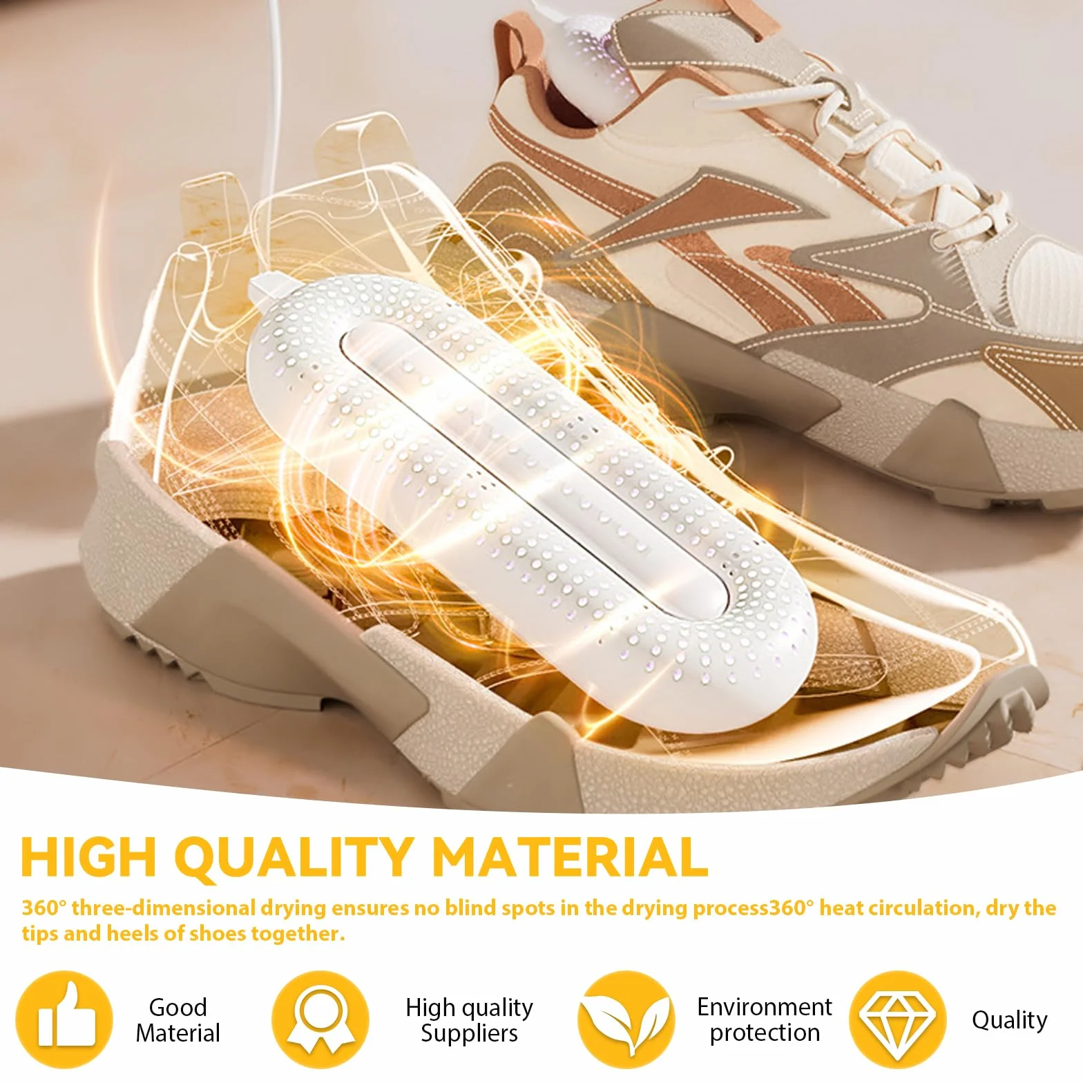 GOMETY Asciugascarpe elettrico asciugascarpe con timer 3 posizioni asciugatrice stivali scaldamani scarpe e stivali indossabili per asciugare ed eliminare gli odori per scarpe da sci calzini