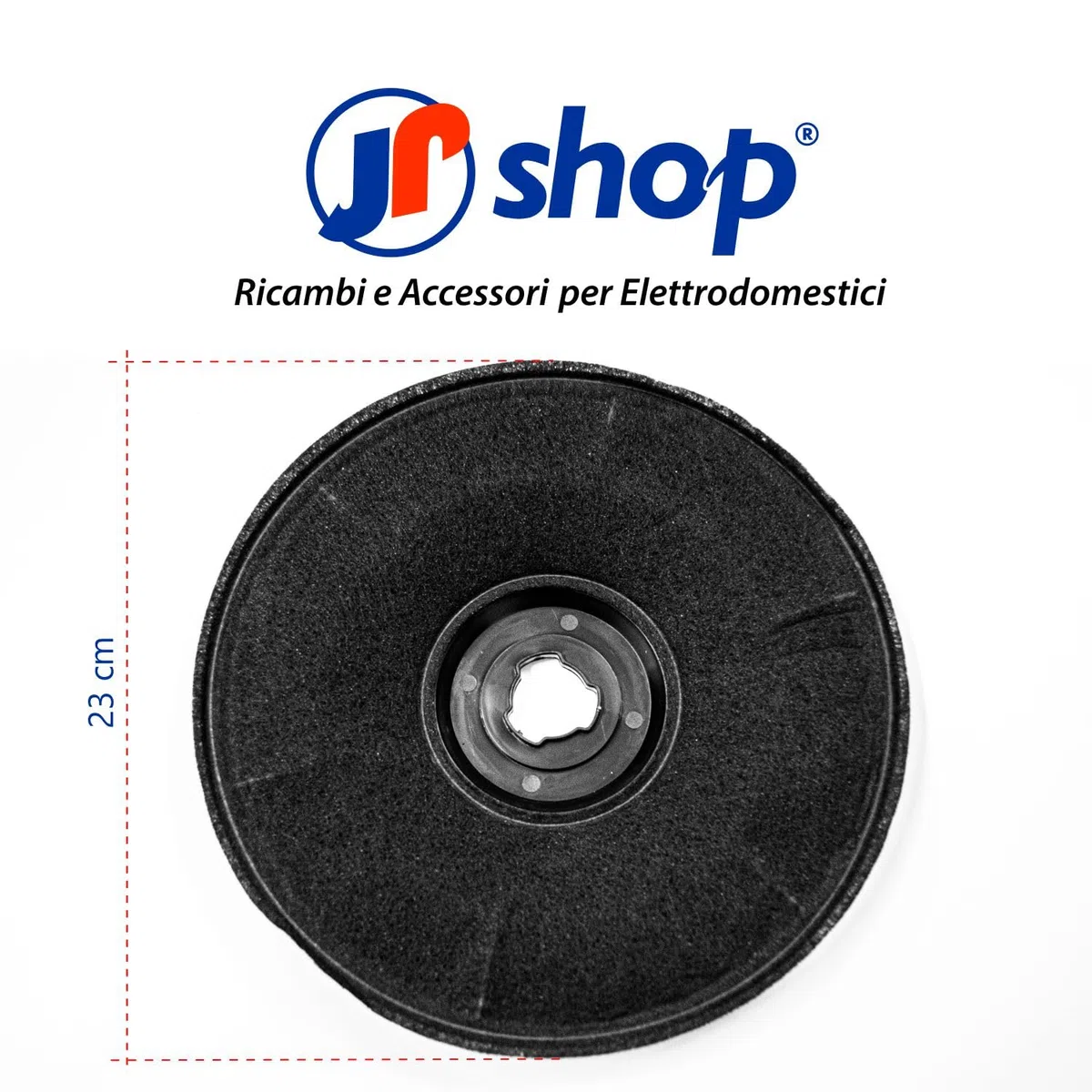 Filtro Cappa ai Carboni Attivi Ø 23 cm. compatibile con Faber Flaminia Confezione 2 Filtri