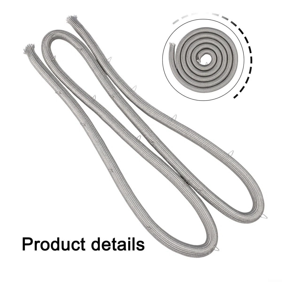Guarnizione per porta del forno con clip di installazione, gamma da 77,95 pollici, kit di guarnizioni per porta del forno resistente al calore, parte di ricambio WB32K5039