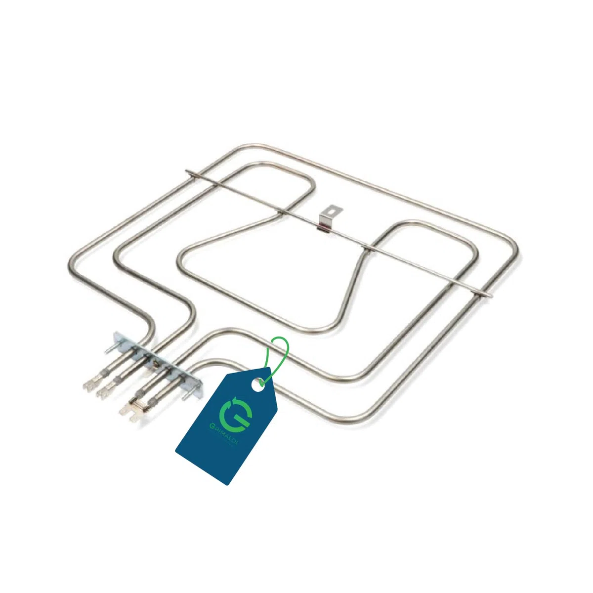 G GRIMALDI Resistenza Forno Superiore 800W + 1650W 220/240V 342x335 mm Traversino 364 mm Compatibile con Electrolux Rex AEG Zanussi 31516142 3970129015 3570759021 3570545016