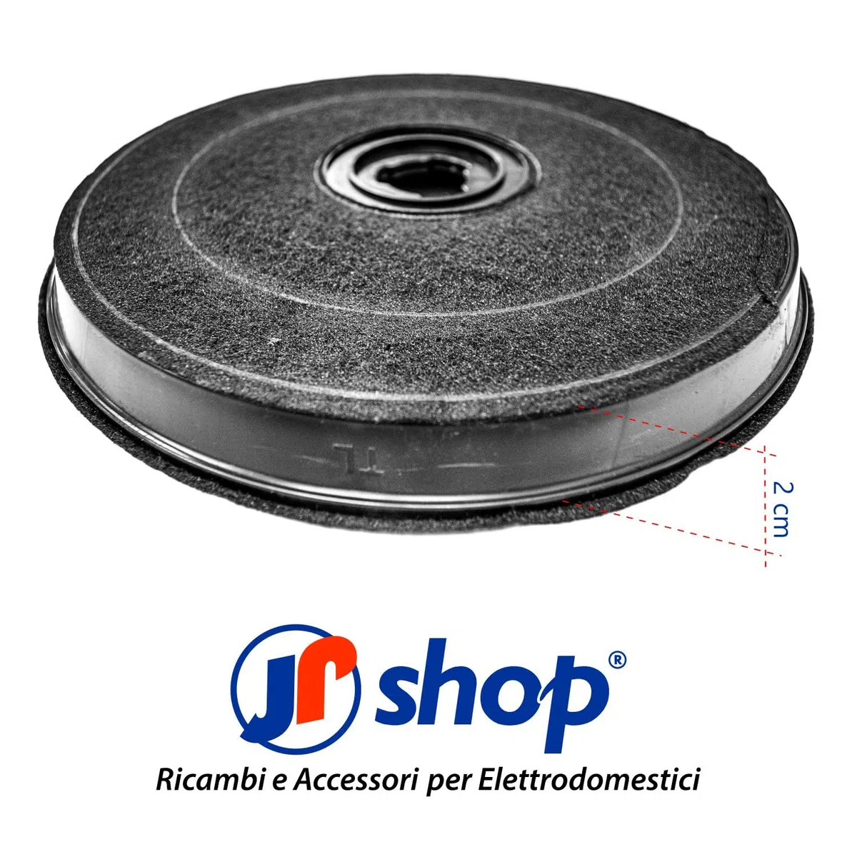 Filtro Cappa ai Carboni Attivi Ø 23 cm. compatibile con Faber Flaminia Confezione 2 Filtri