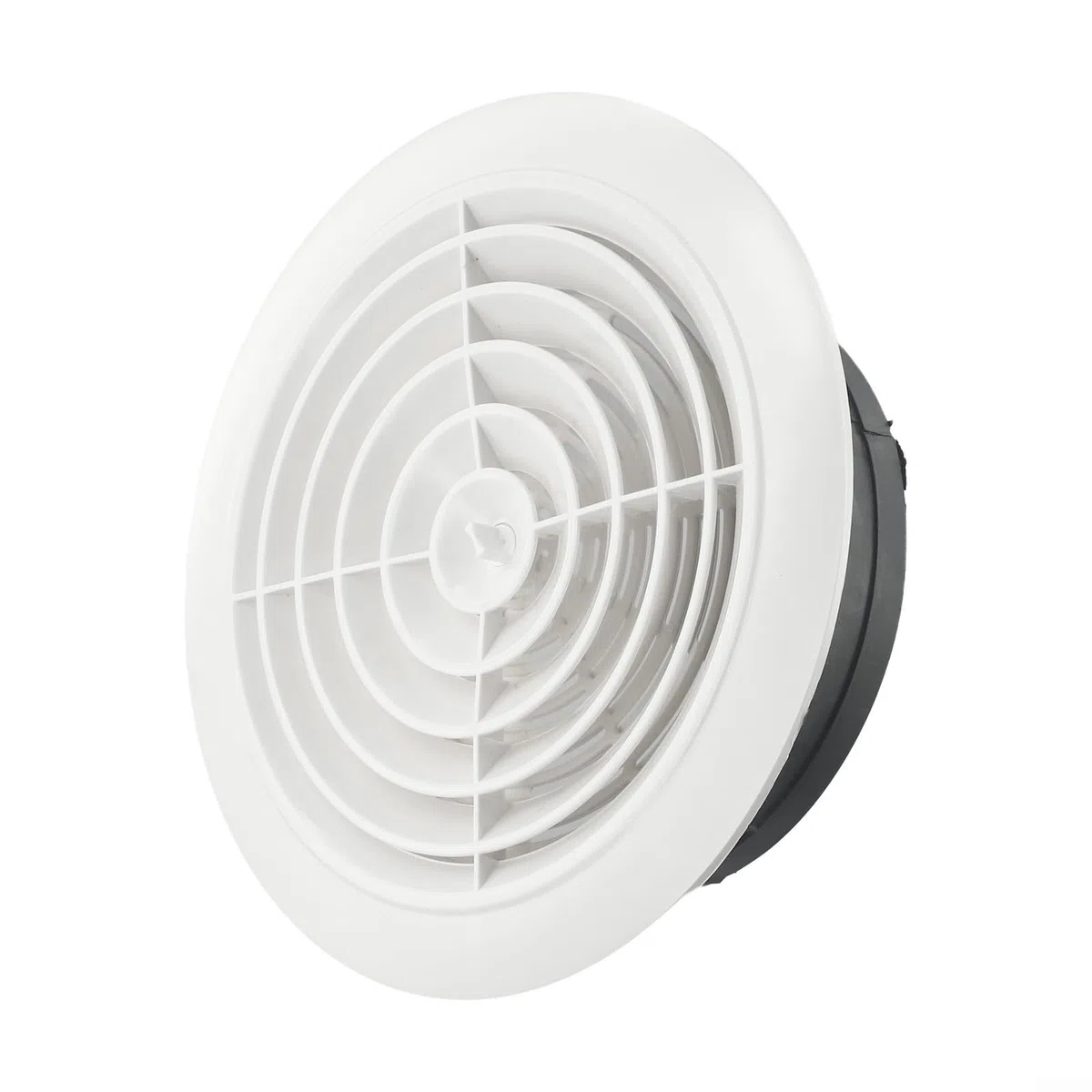 Griglia di ventilazione regolabile in ABS, copertura rotonda da parete per varie impostazioni (200 mm)