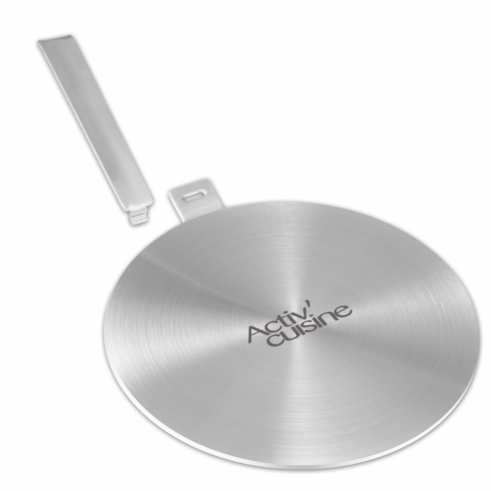 ACTIV CUISINE Adattatore induzione 20 cm disco convertitore per piastra di cottura a induzione, piastra di diffusione di calore in Acciaio Inox