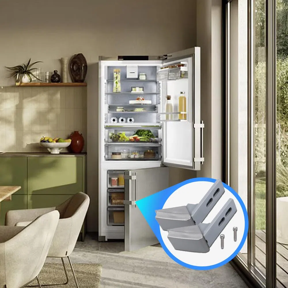 Anakel Home Set ricambi per Maniglia frigorifero Liebherr in Acciaio Inossidabile 9590178 9590190 | Kit Cerniere Maniglia Porta per il Frigorifero per Liebherr