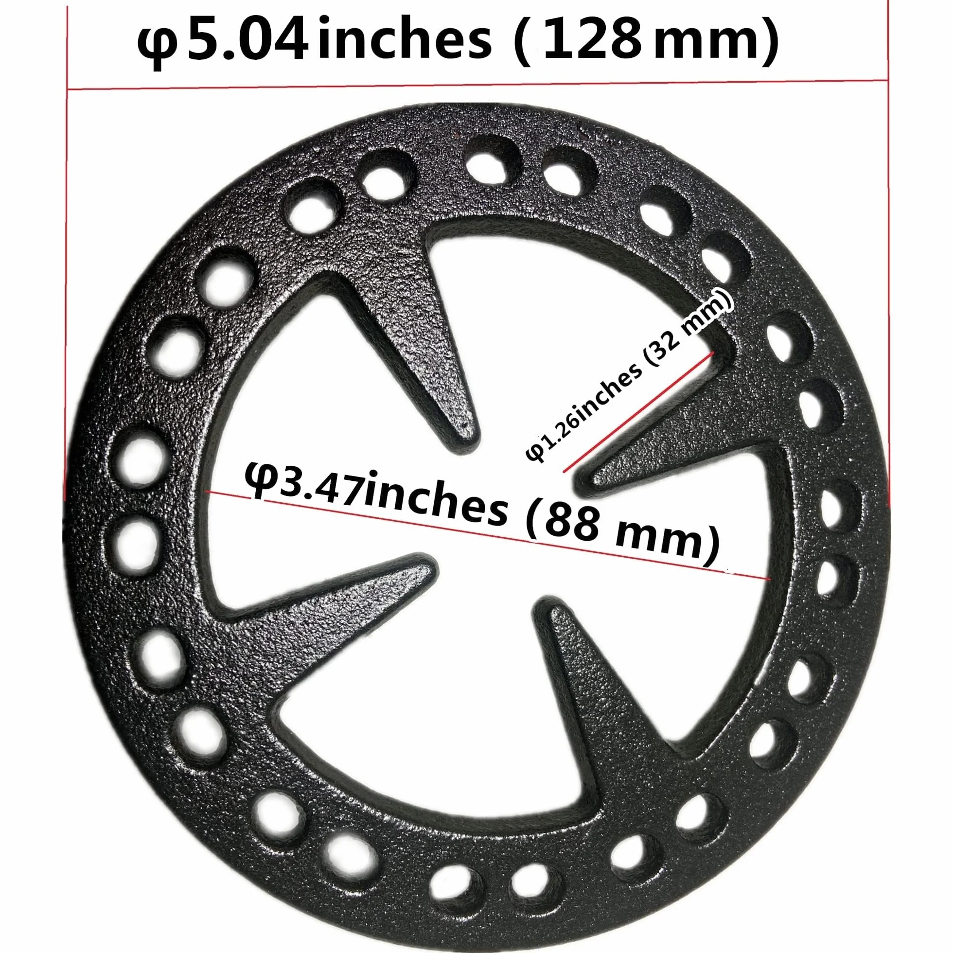 METER STAR Riduttore ad anello a gas in ghisa da 12,7 cm, supporto piatto per caffettiera turca, caffettiera, moka su fornelli a gas