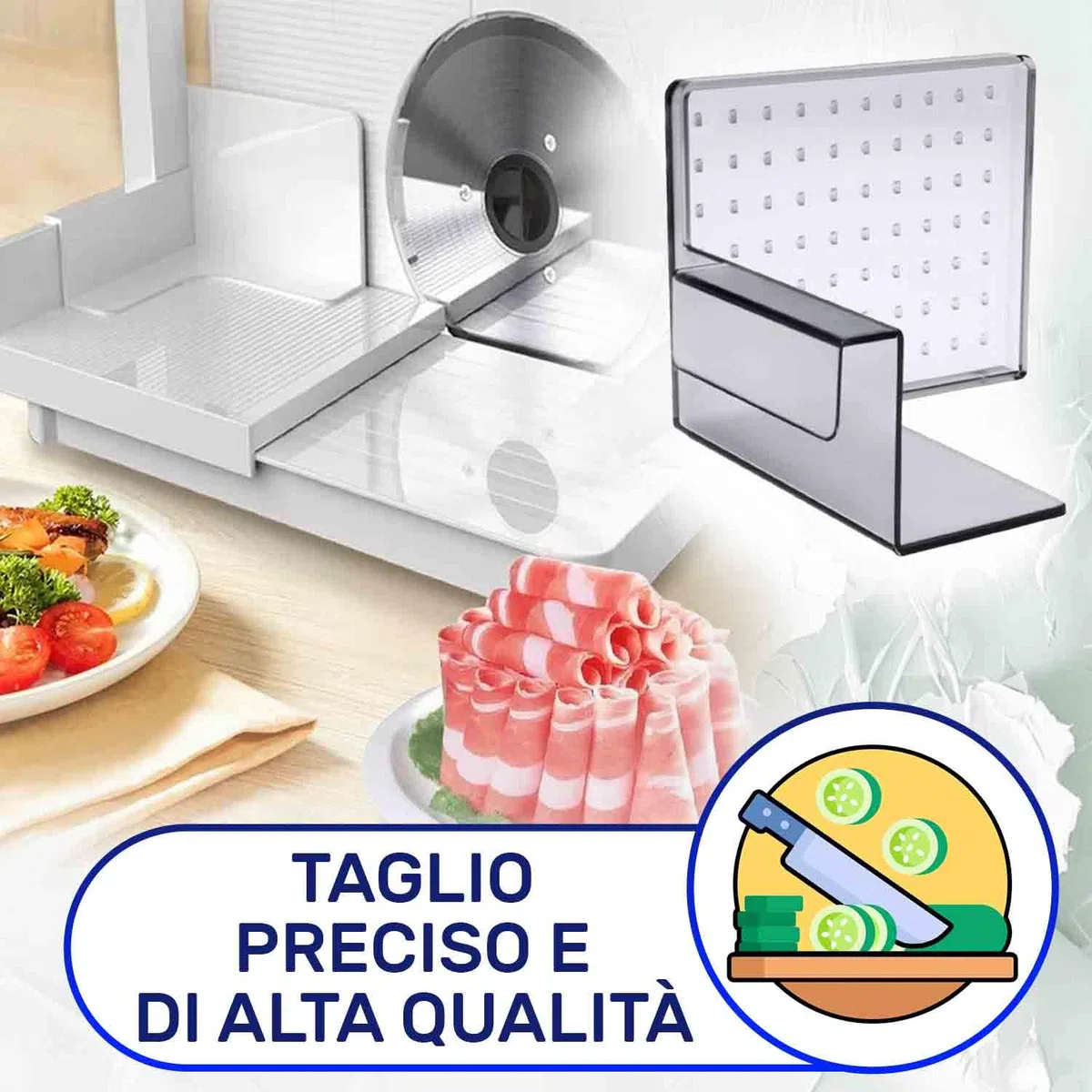 Supporto per Affettatrice Elettrica da Casa con Codice Originale 12012126 per Bosch per Siemens - Garanzia di 10 Anni - MONTERAL