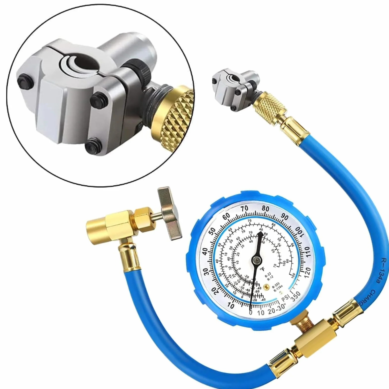2 Pezzi BPV-31 Kit di Valvola di Foratura Rubinetto Trapano Aria Condizionata Parti Frigorifero Valvola Regolabile per Tubi da 1/4", 5/16", 3/8", per Condizionatori HVAC.