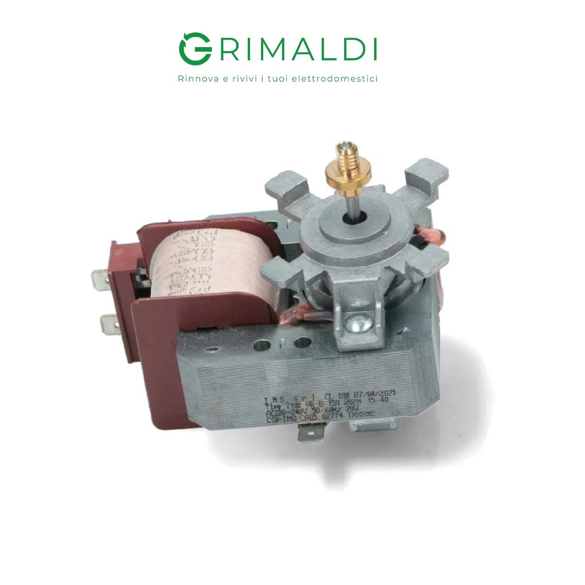 G GRIMALDI Motore Ventola Forno Ventilato Compatibile Smeg | Motorino Tangenziale per Forni Elettrici 20W | Ricambio Resistente e Silenzioso | Made in Italy