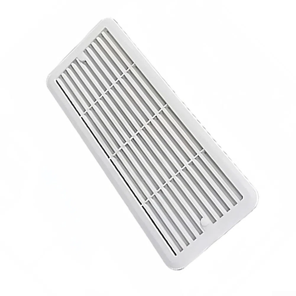 Griglia di montaggio per ventola del frigorifero Thetford, 483 x 186 mm, coperture di ventilazione in ABS per roulotte, camper (bianco)