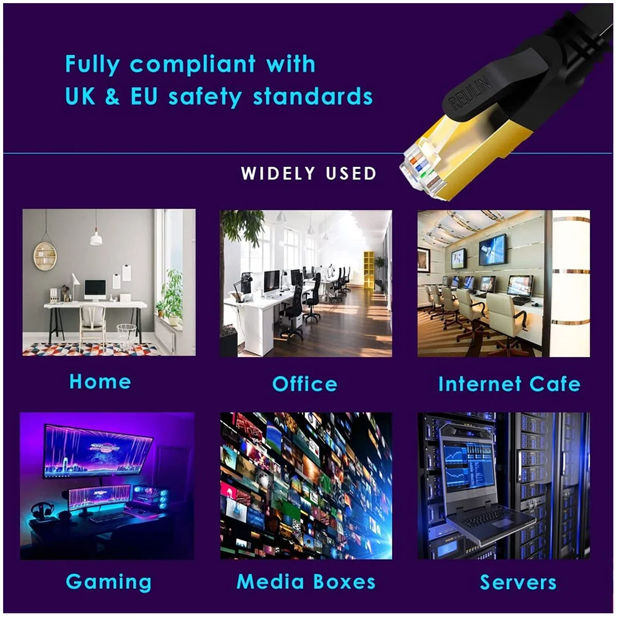 Ultra Flessibile Cavo Ethernet CAT 8 3.5M RJ45 Piatto CAT8 Cavi 3.5 M Compatibile con PC Laptop Smart TV Router Modem Switch Hub PS4/PS5/IPTV Box 3.5 Metri