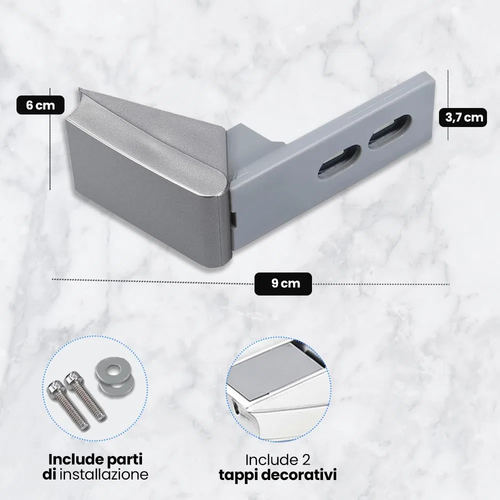 Anakel Home Set ricambi per Maniglia frigorifero Liebherr in Acciaio Inossidabile 9590178 9590190 | Kit Cerniere Maniglia Porta per il Frigorifero per Liebherr