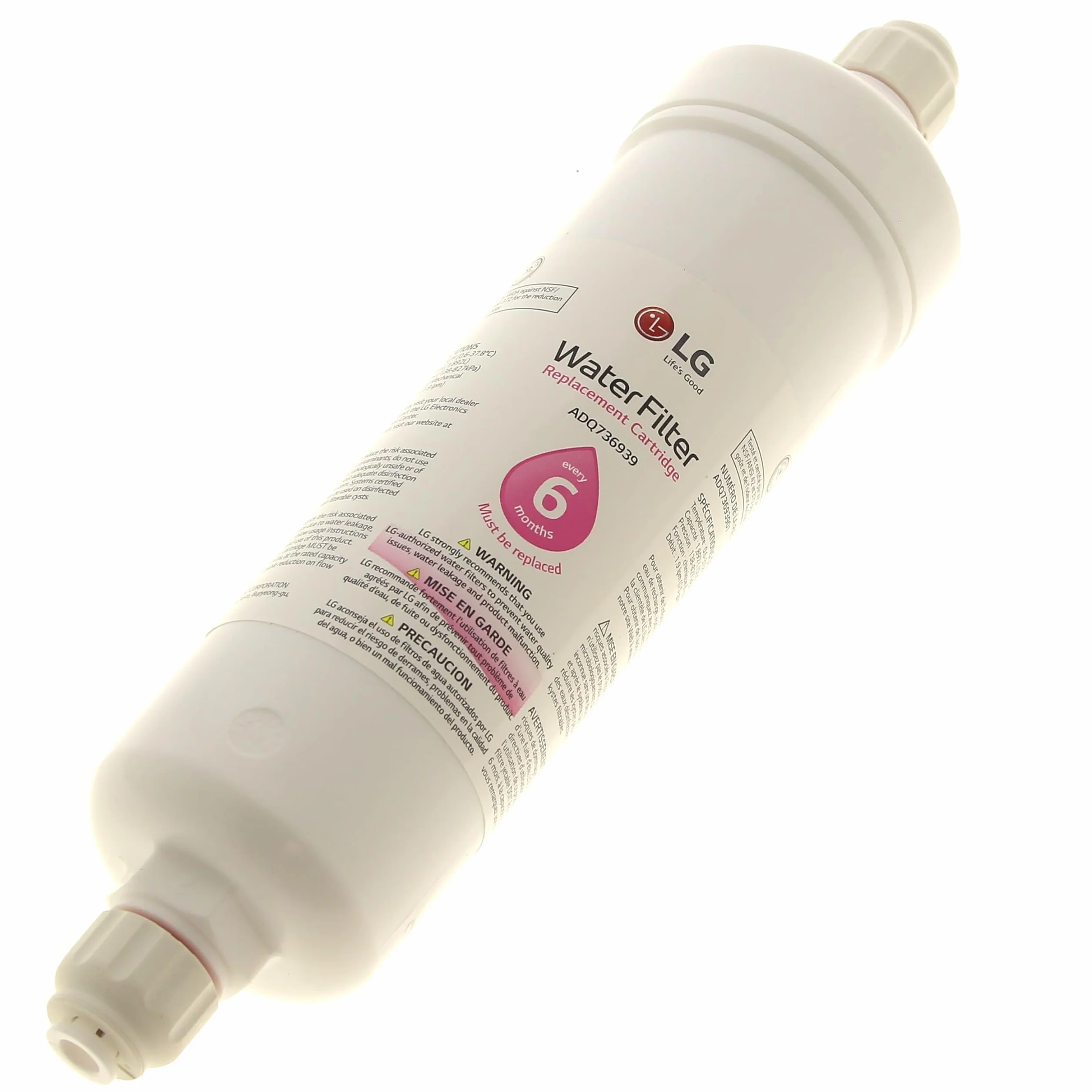 LG ADQ73693903 Cartuccia filtro sostituzione per filtro dell'acqua (imballaggio può variare)