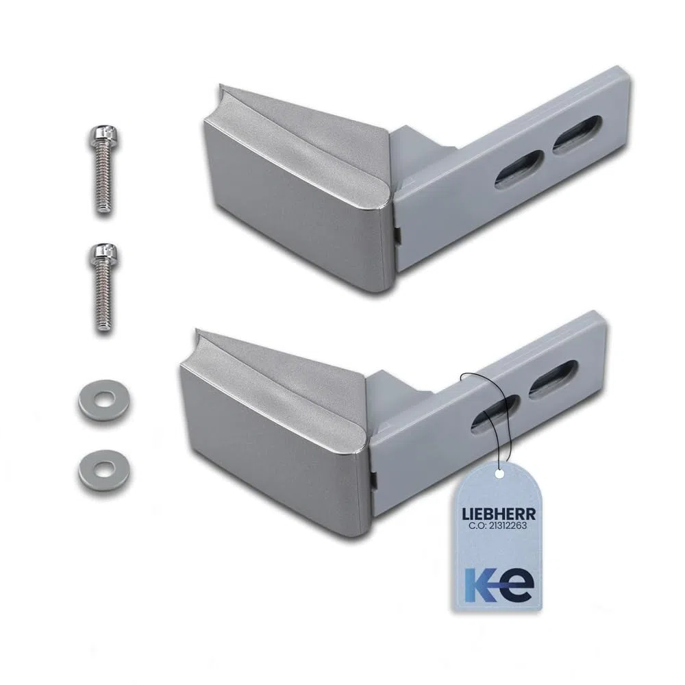 Anakel Home Set ricambi per Maniglia frigorifero Liebherr in Acciaio Inossidabile 9590178 9590190 | Kit Cerniere Maniglia Porta per il Frigorifero per Liebherr