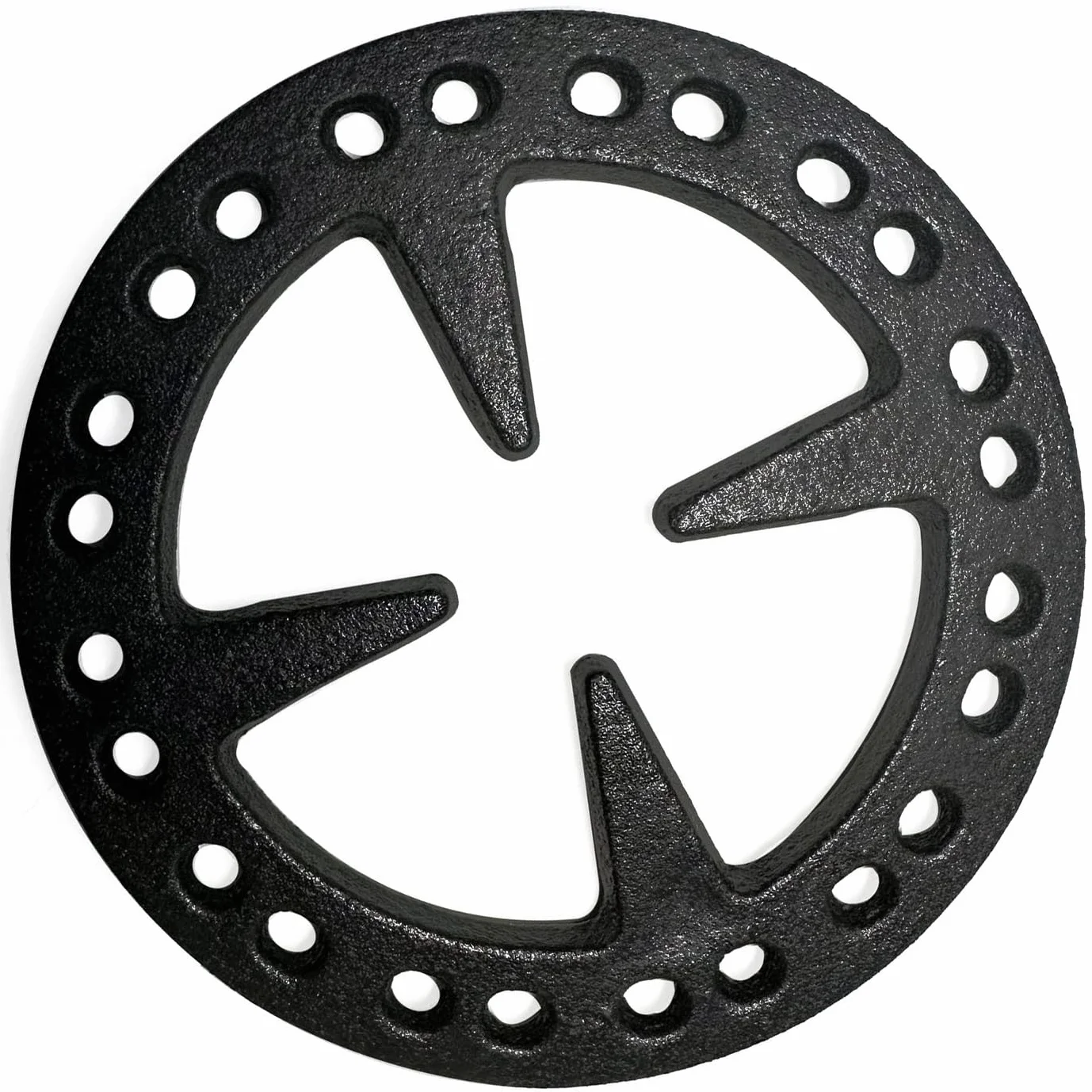 METER STAR Riduttore ad anello a gas in ghisa da 12,7 cm, supporto piatto per caffettiera turca, caffettiera, moka su fornelli a gas