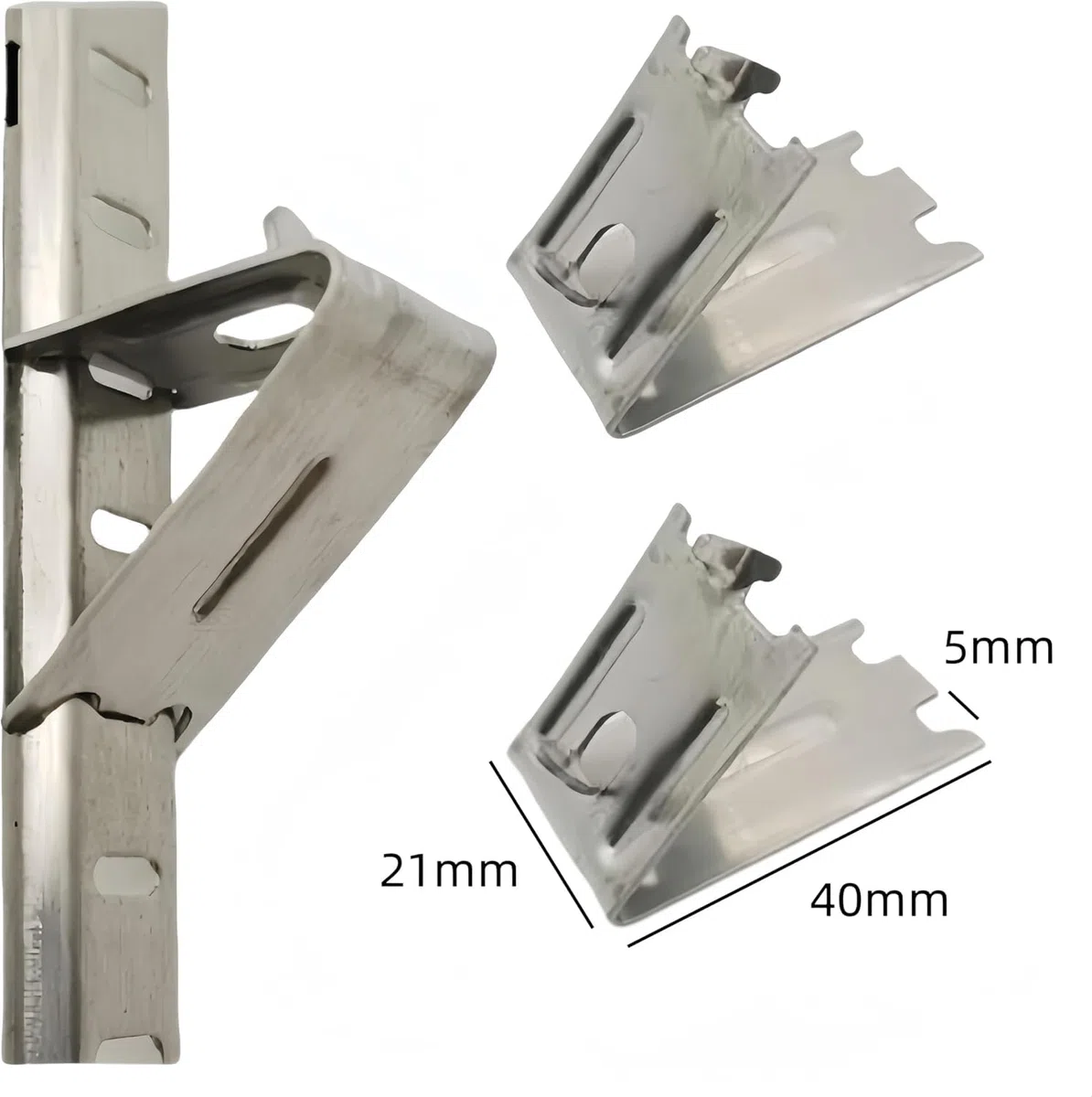 30 clip per scaffale del congelatore, per frigorifero, frigo, congelatore, per frigorifero, frigo, frigorifero, ganci in acciaio inossidabile per scaffalature, 30 unità
