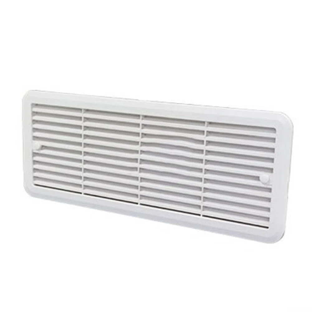 Griglia di montaggio per ventola del frigorifero Thetford, 483 x 186 mm, coperture di ventilazione in ABS per roulotte, camper (bianco)