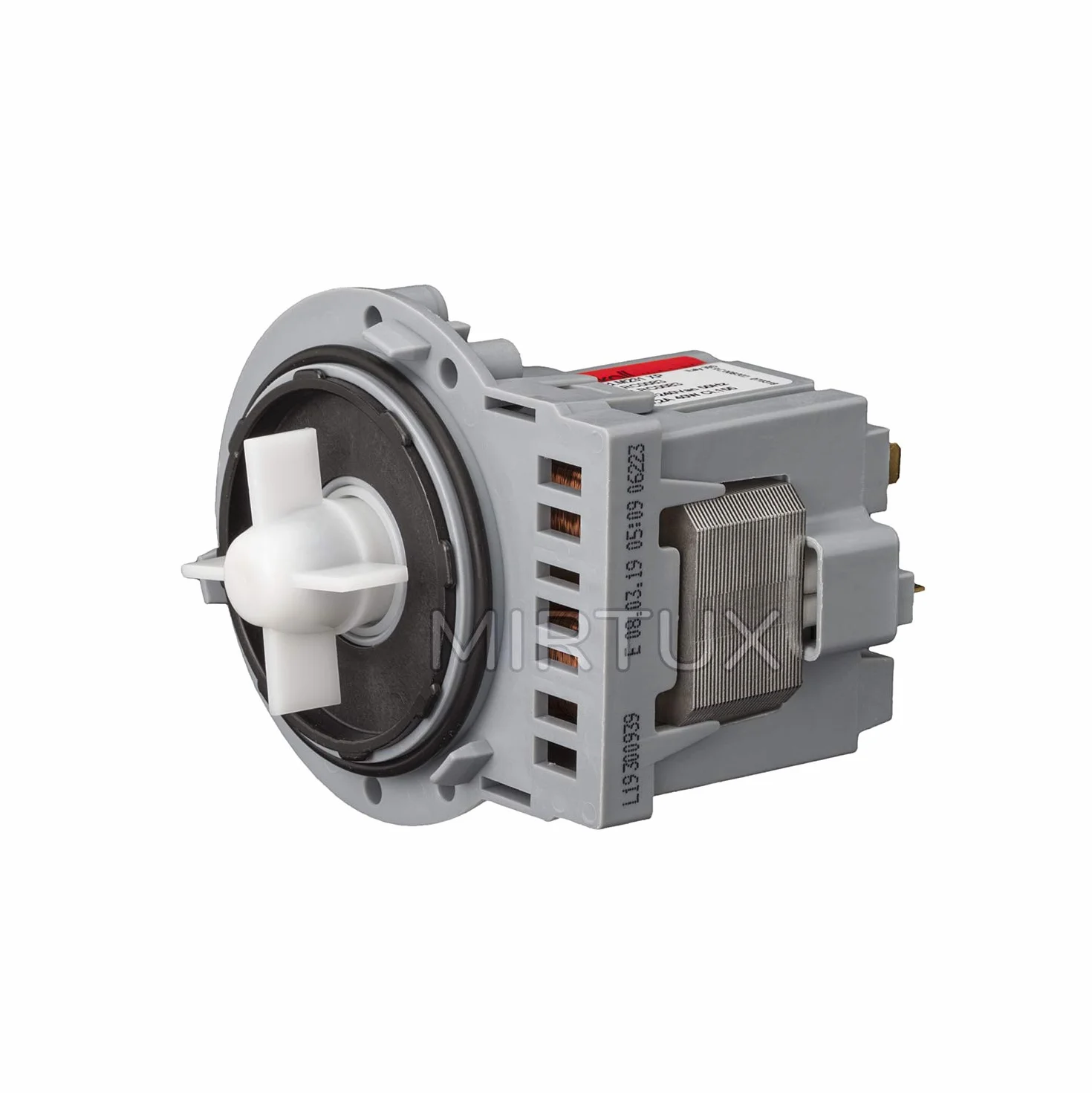 MIRTUX - Pompa di scarico universale magnetica per diversi modelli di lavatrici: LG, Otsein, Samsung, Zanussi, Corberó, Gorenje e Askoll. M325
