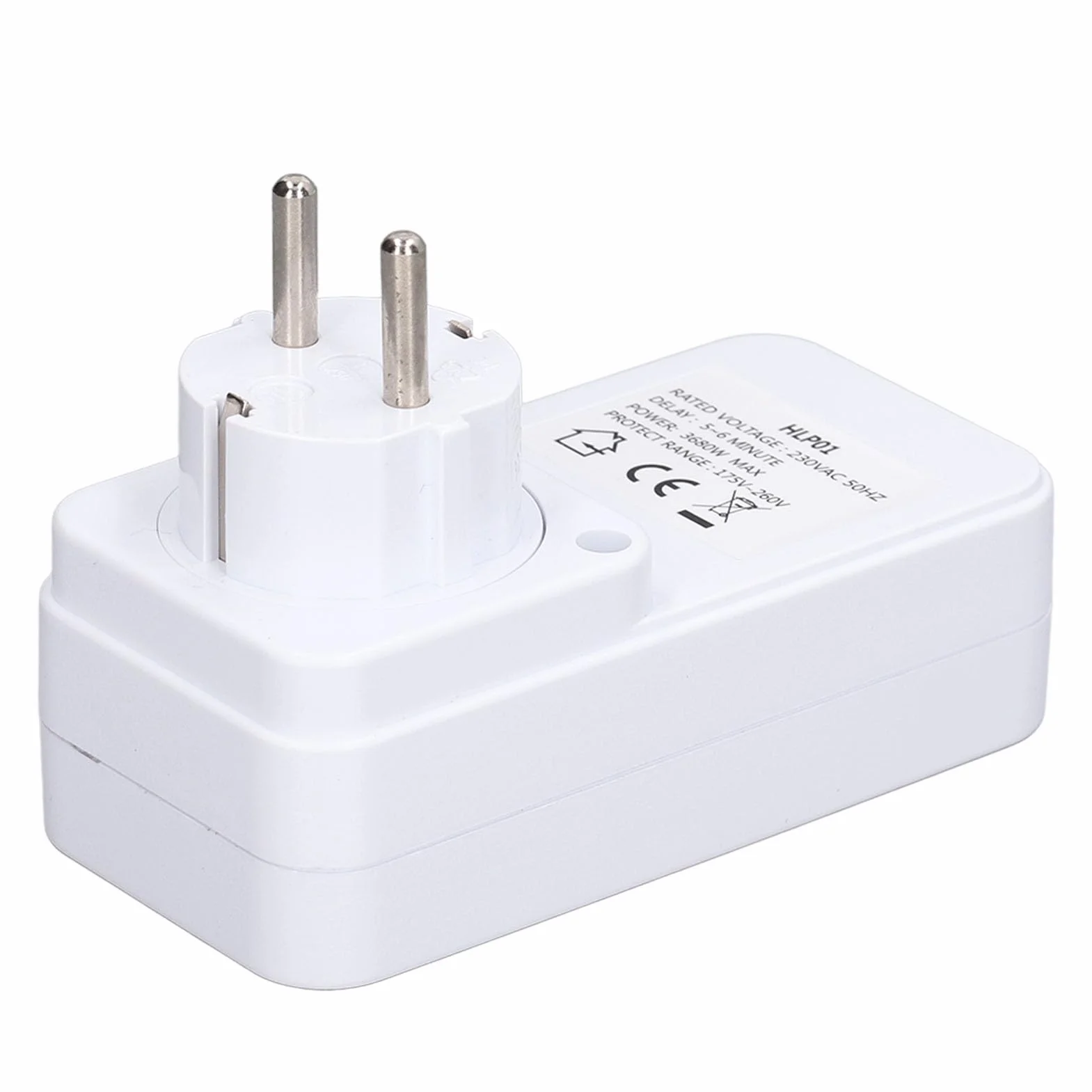 Presa di Corrente Euro Safe, Guasto di Circuito, Presa di Protezione Tensione per Elettrodomestici, Ritardo di 5-6 Minuti, Spina Ue 230 V, per Frigorifero, Forno