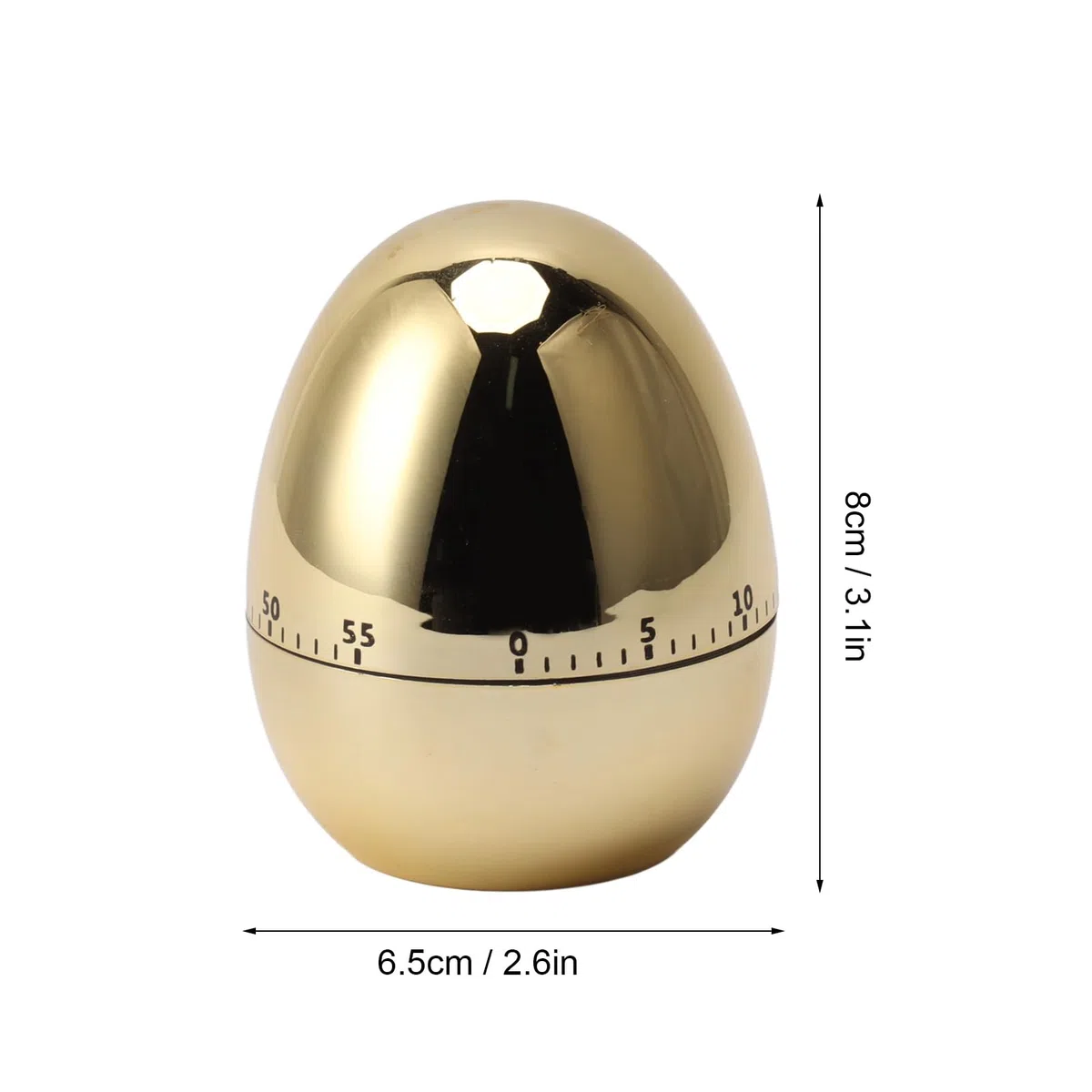 60 Minuti Modello Timer Meccanico Sveglia da Timer Manuale per (Oro)