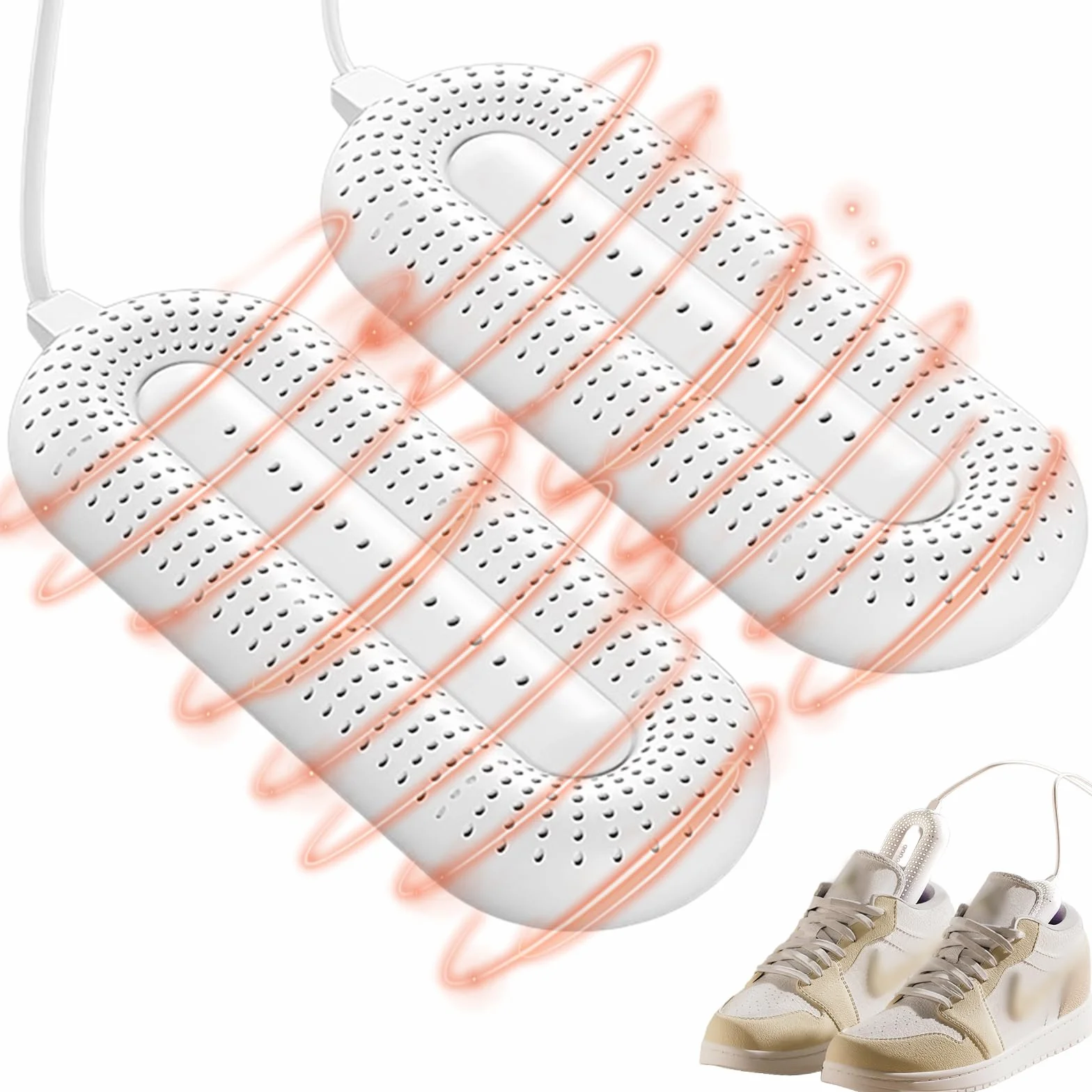 GOMETY Asciugascarpe elettrico asciugascarpe con timer 3 posizioni asciugatrice stivali scaldamani scarpe e stivali indossabili per asciugare ed eliminare gli odori per scarpe da sci calzini