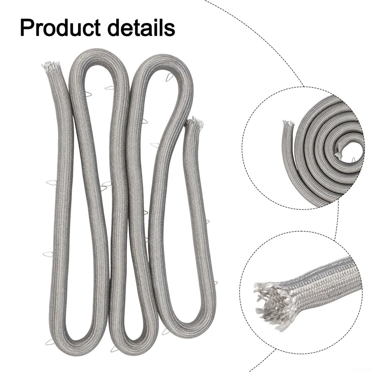 Guarnizione per porta del forno con clip di installazione, gamma da 77,95 pollici, kit di guarnizioni per porta del forno resistente al calore, parte di ricambio WB32K5039