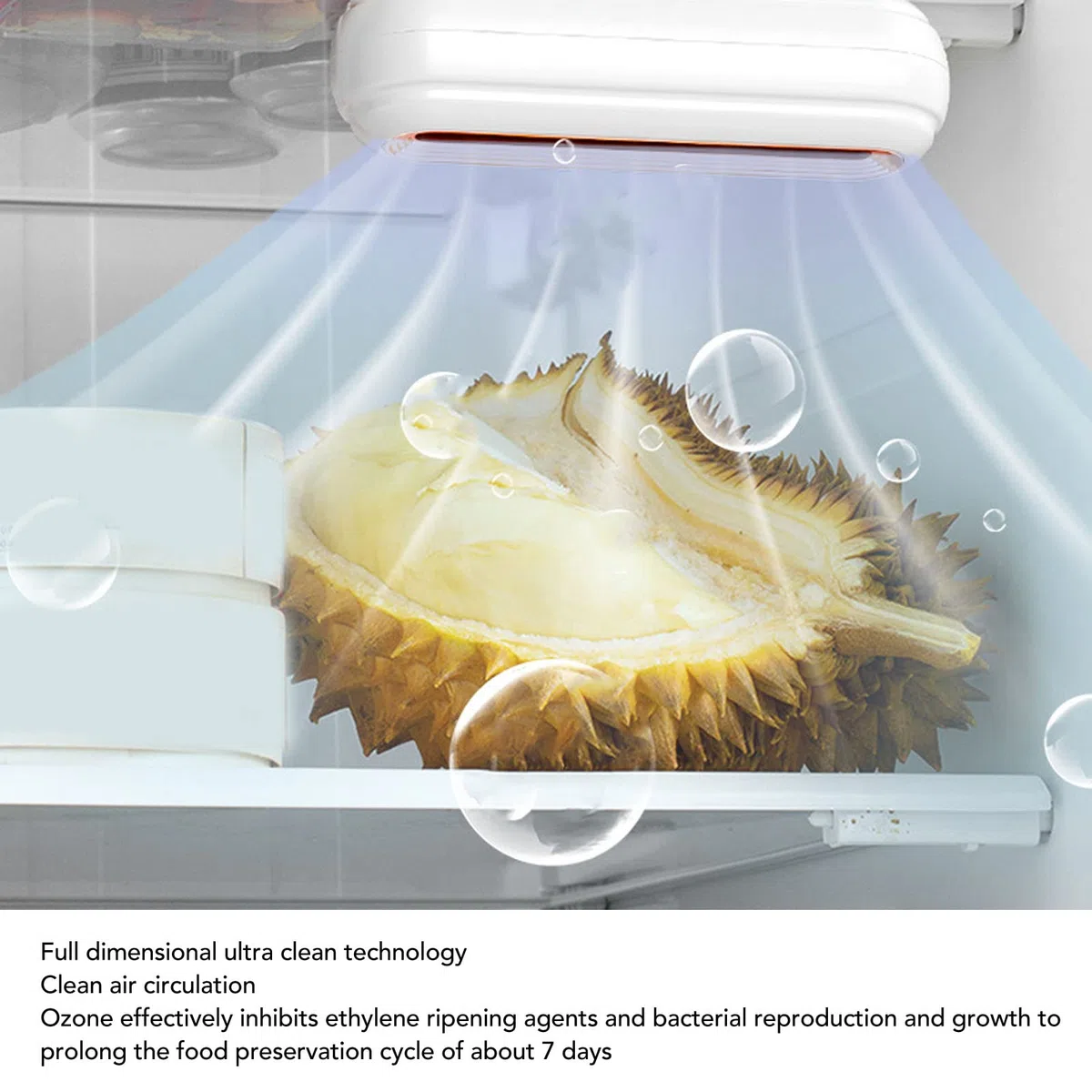 Deodorante per Frigorifero, Purificazione Efficiente Professionale USB Mini Rimozione Silenziosa degli Odori per Frigorifero Armadio per Auto Scatola per Animali Domestici