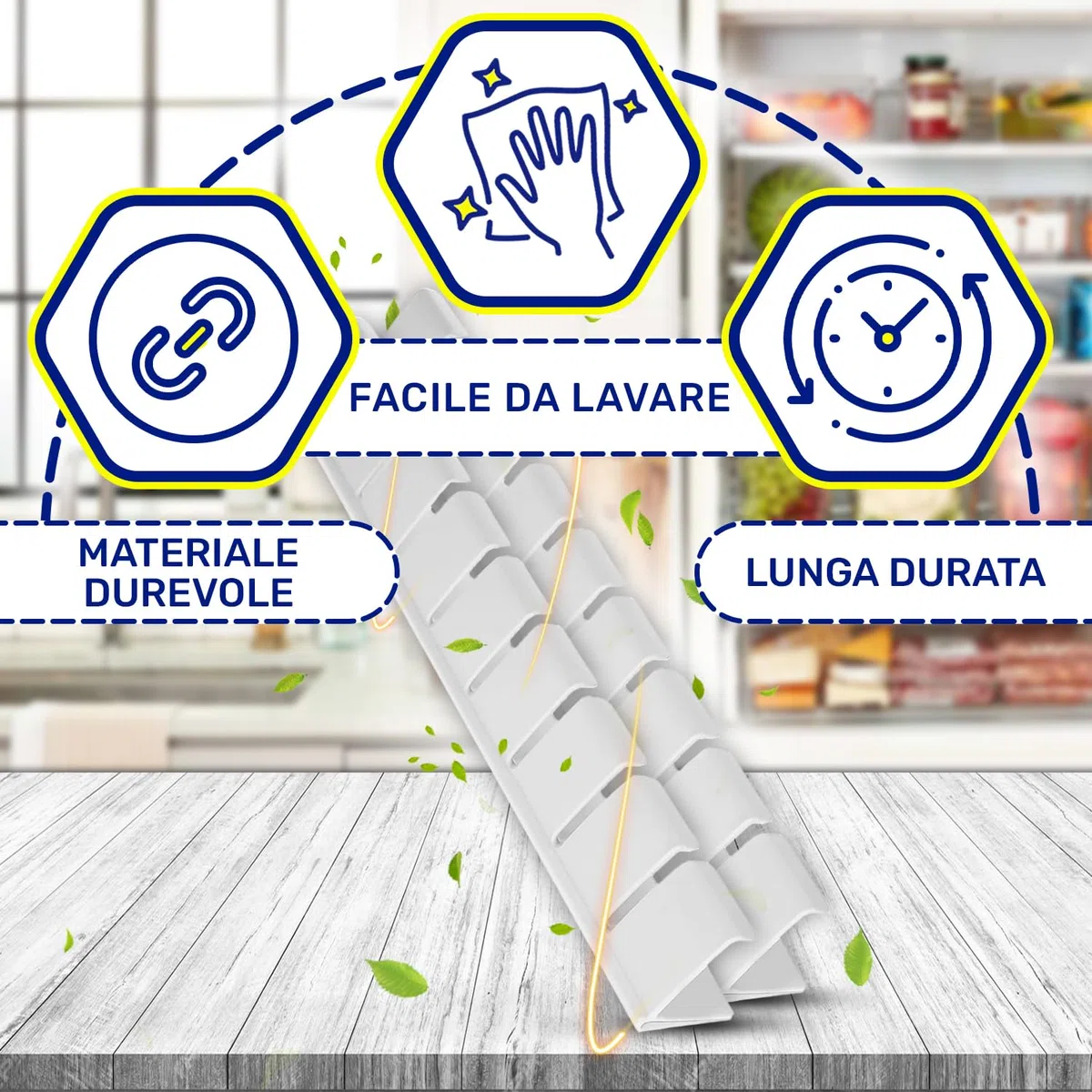 2 Pezzi Ferma Bottiglie per Portabottiglie Frigo 310x35x40 mm con Codice Originale 00791396 791396 00655264 00654512 per Bosch per Siemens - MONTERAL