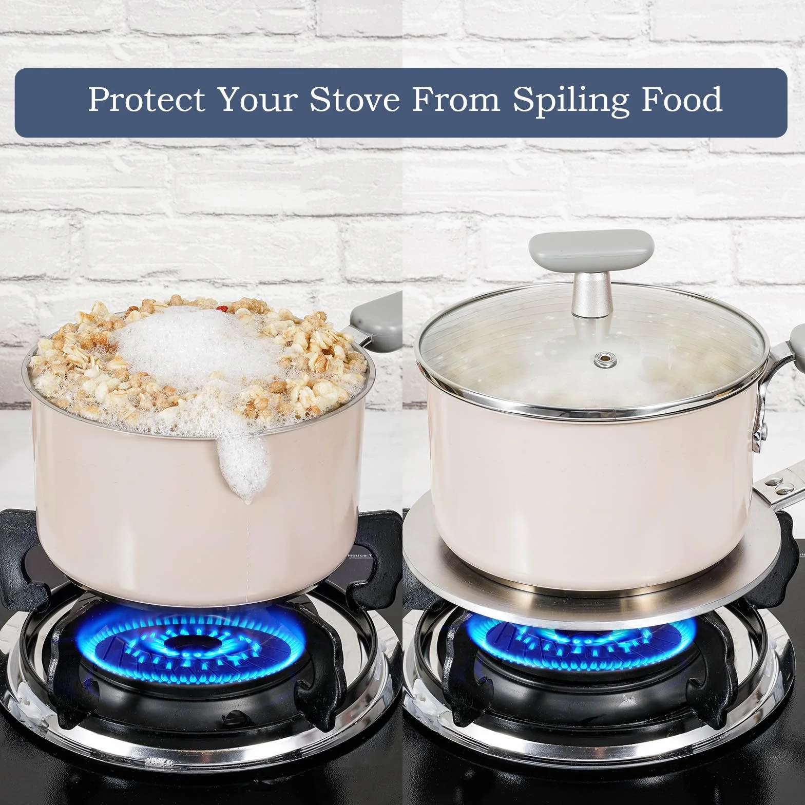 ACTIV CUISINE Adattatore induzione 20 cm disco convertitore per piastra di cottura a induzione, piastra di diffusione di calore in Acciaio Inox