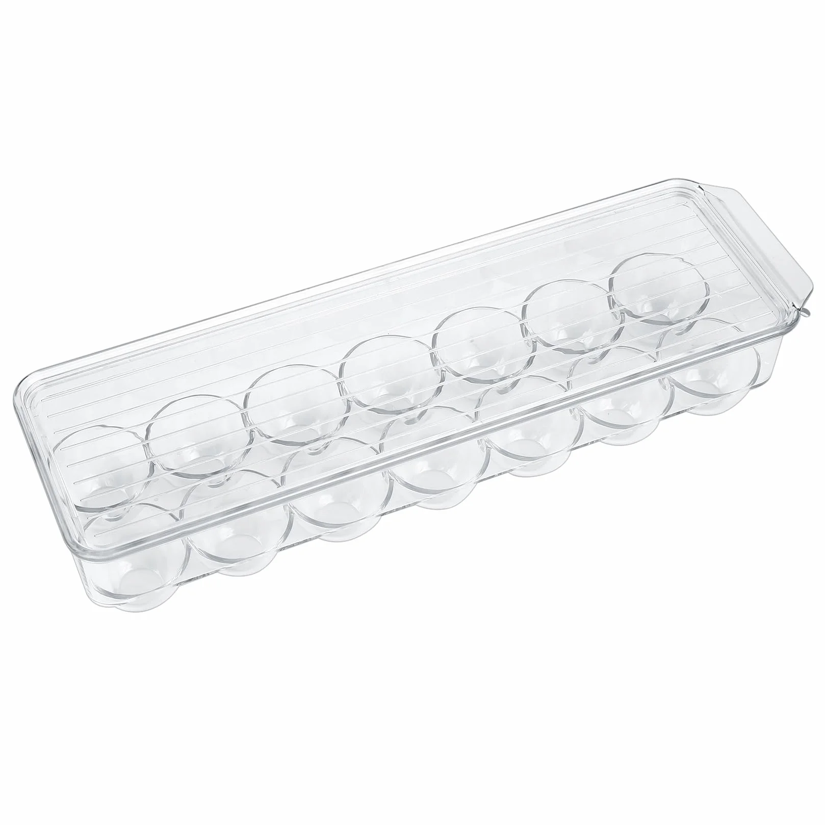 Portauova per Frigorifero, Scatola Portauova, Contenitore per Uova con Coperchio e Maniglia, Scatola Trasparente in Plastica per Massimo di 14 Uova, Ideale per Frigorifero, Cucina, Freezer