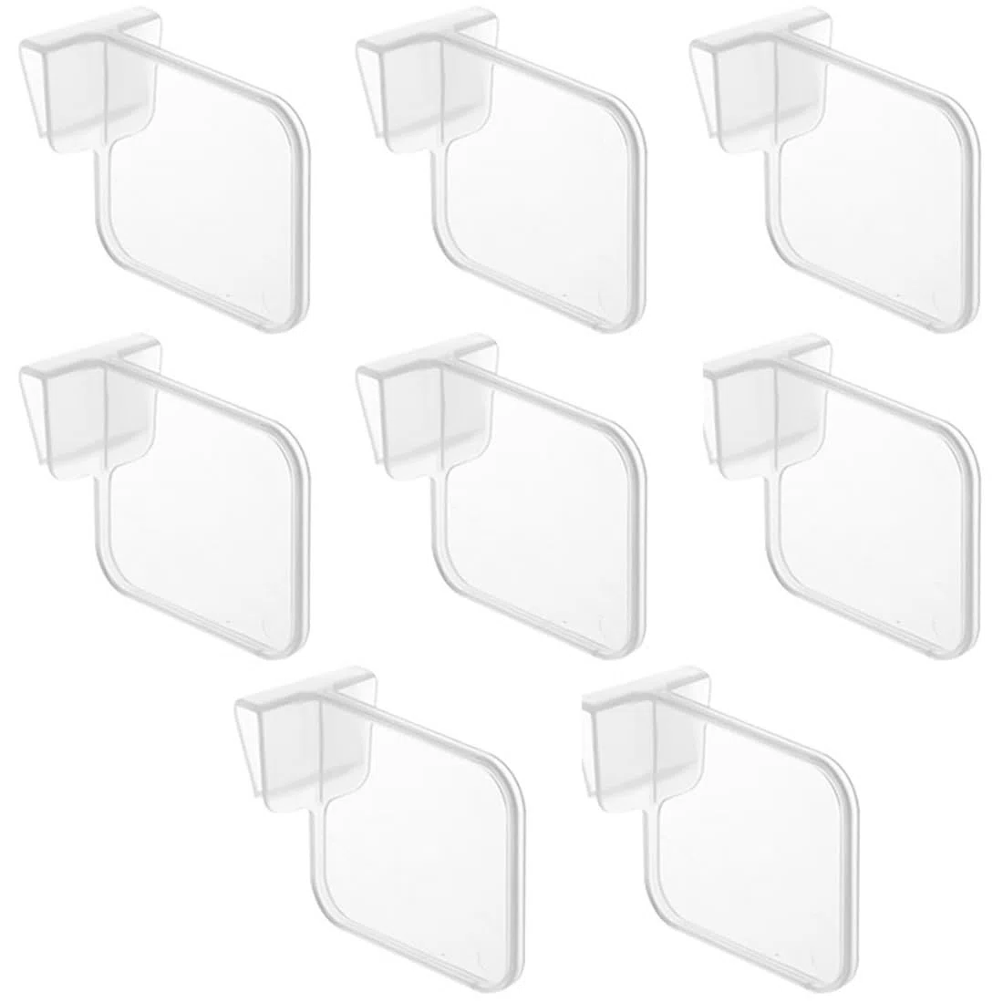 Fridge Bins, 8 pezzi divisori regolabili per frigorifero divisori salvaspazio per frigorifero adatti per tappi per bottiglie da frigorifero bustine di condimento bevande uova