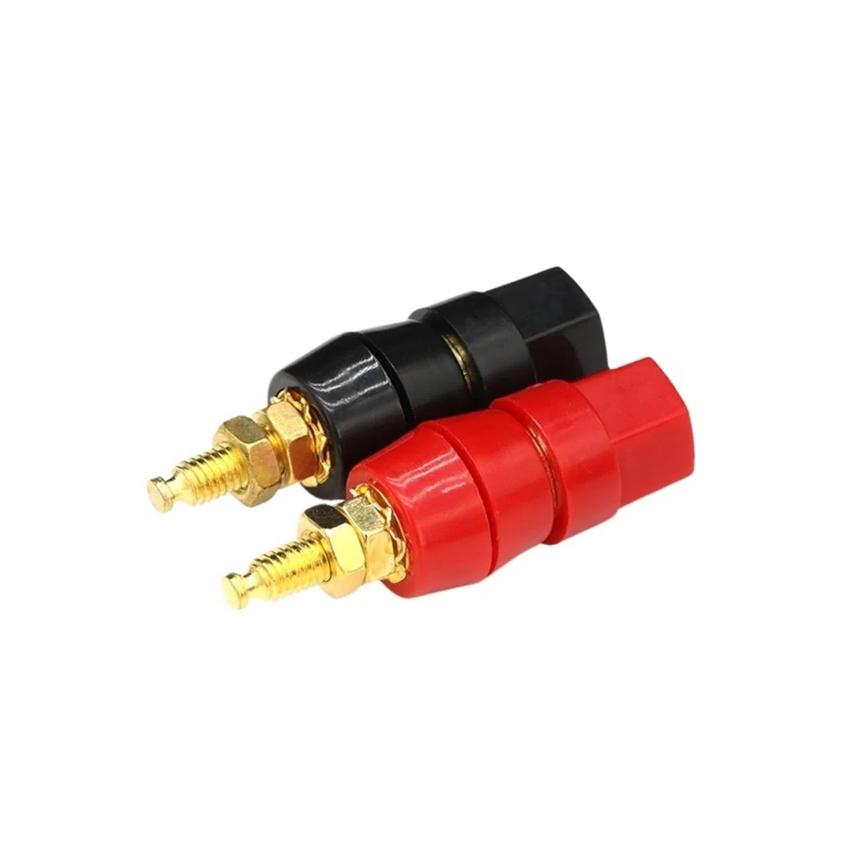 Vite filettata for rilegatura del filo M5 M6 M8 M10 Nero + rosso Set Morsetto for inverter di saldatura Giunzione di alimentazione Collegare il terminale della batteria(M5 Set,1 pair)