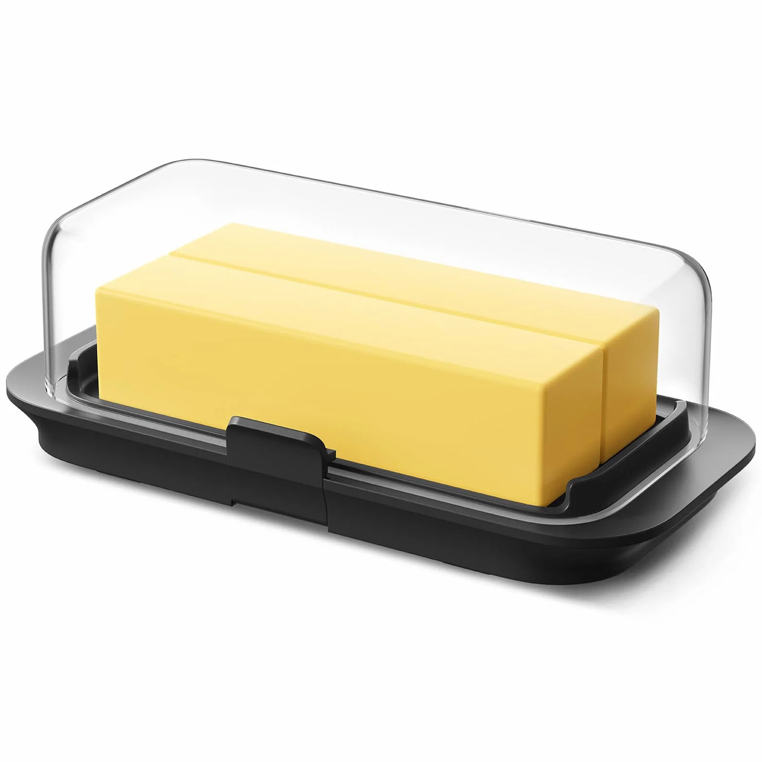 Pisol Burriera, per 250 g di burro, Grande Portaburro con Coperchio per Piano di Lavoro e Frigorifero, Ripiano Porta del Frigorifero, Portaburro Ermetico per Burro Europeo/Kerrygold/Burro Francese