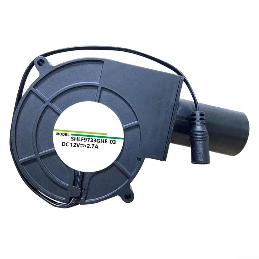 Ventilatore 9733, 12 V, 97 x 97 x 33 mm, nero, portatile, 5400 giri/min, 42 CFM, 32,4 W, per raffreddamento, ventilazione, asciugatura