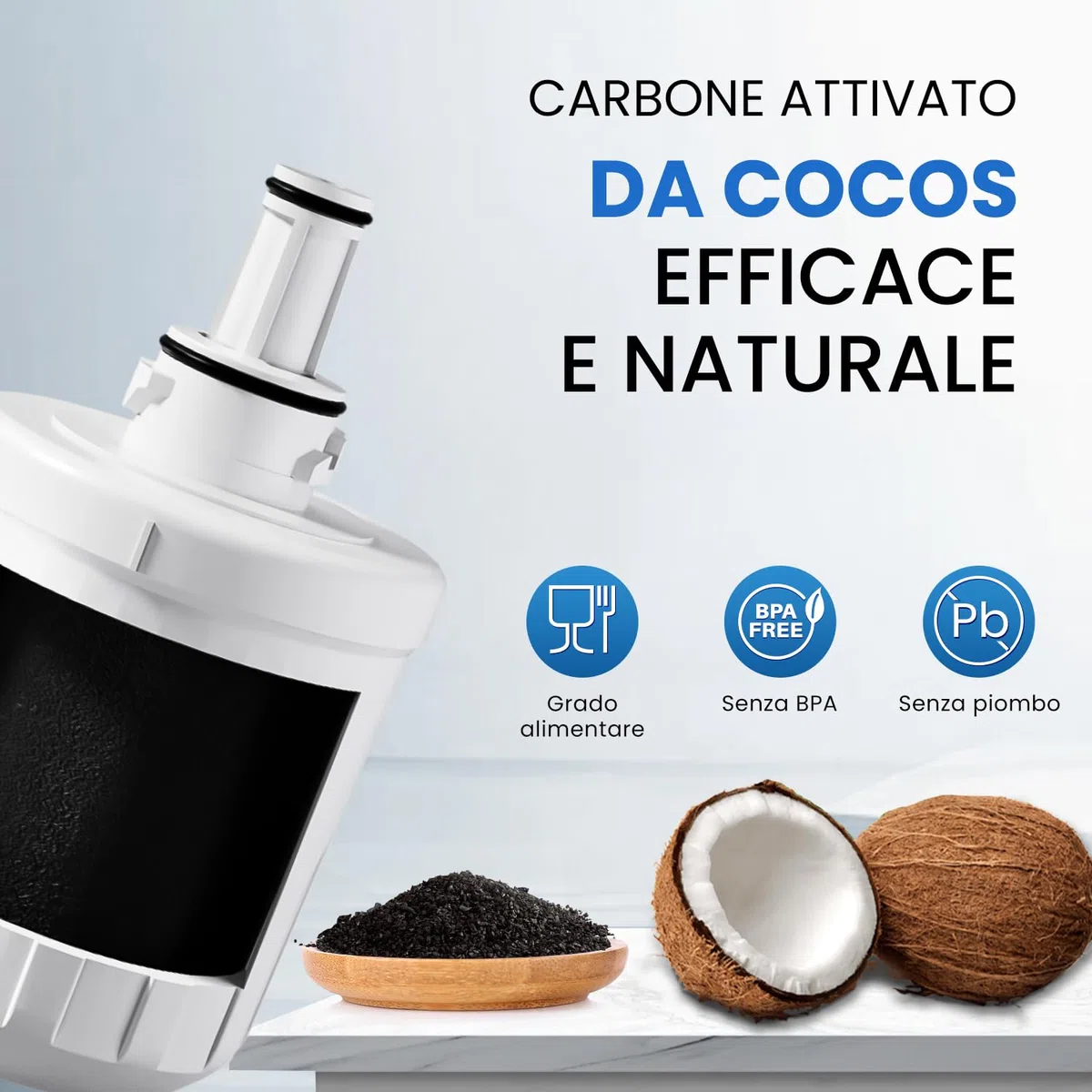 PUREPLUS Filtri acqua per frigorifero Compatibile Con Samsung DA29-00003F, DA29-00003G, Aqua Pure Plus Hafin, DA29-00003B, DA29-00003A, DA97-06317A, RFC1100A, 2 pezzi RWF1100A (fattura disponibile)