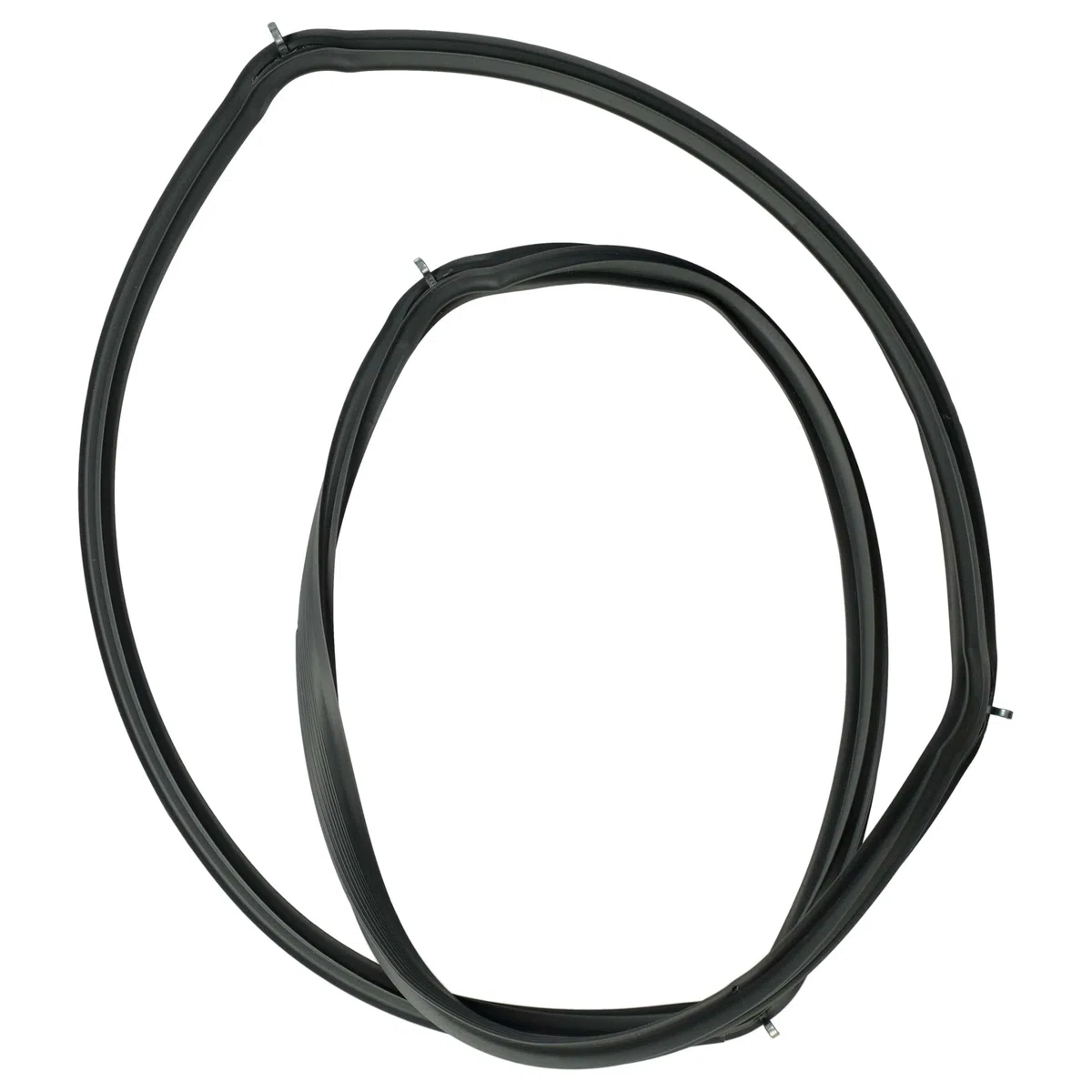 vhbw guarnizione compatibile con Viva VVH32C4150/02-45,5 x 33 x 1 cm, con ganci angolari nero