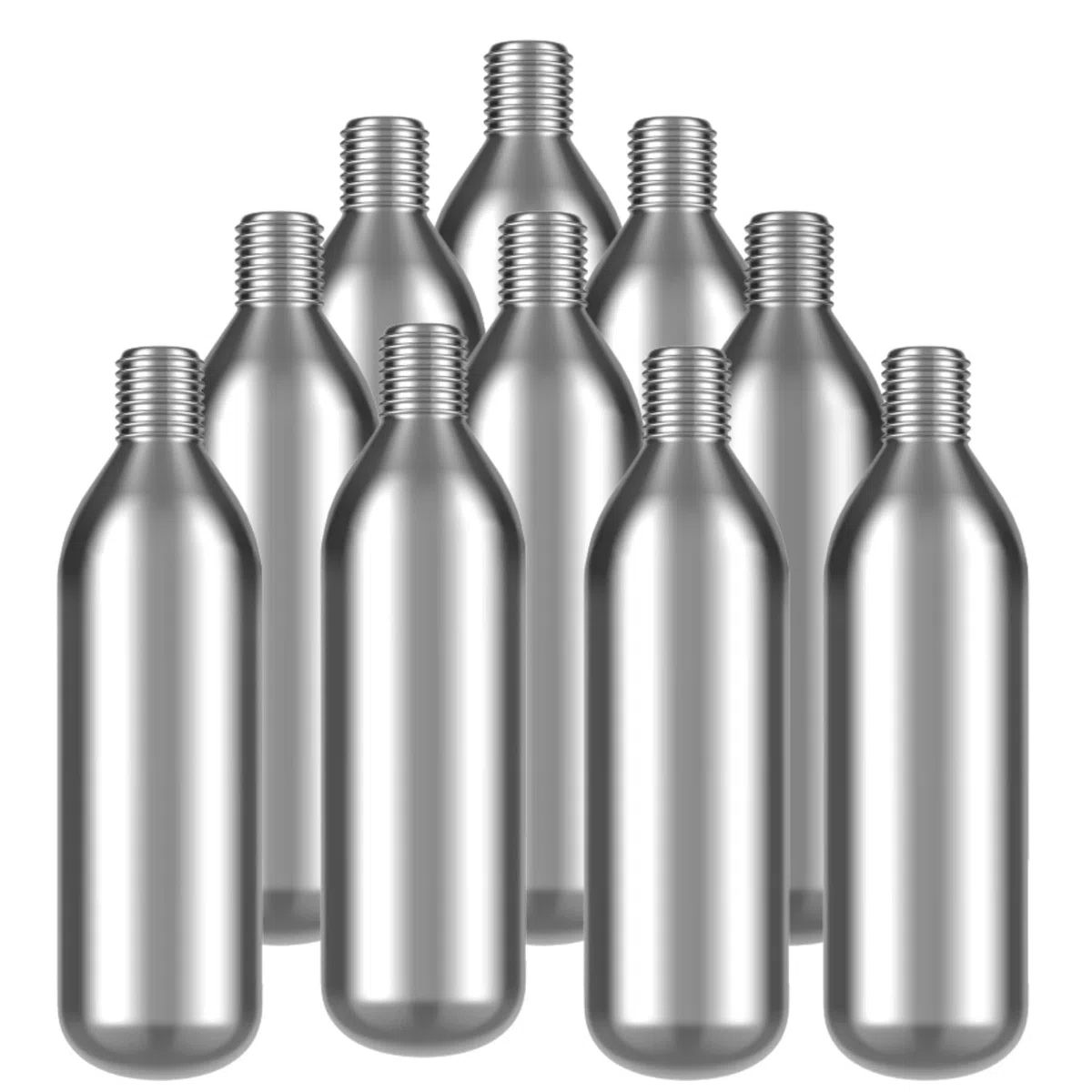 GreatWhip Argon - Capsule di gas compatibili con sistemi di conservazione del vino (10 confezioni), in plastica, colore argento, tappo cicindrico per la conservazione del vino