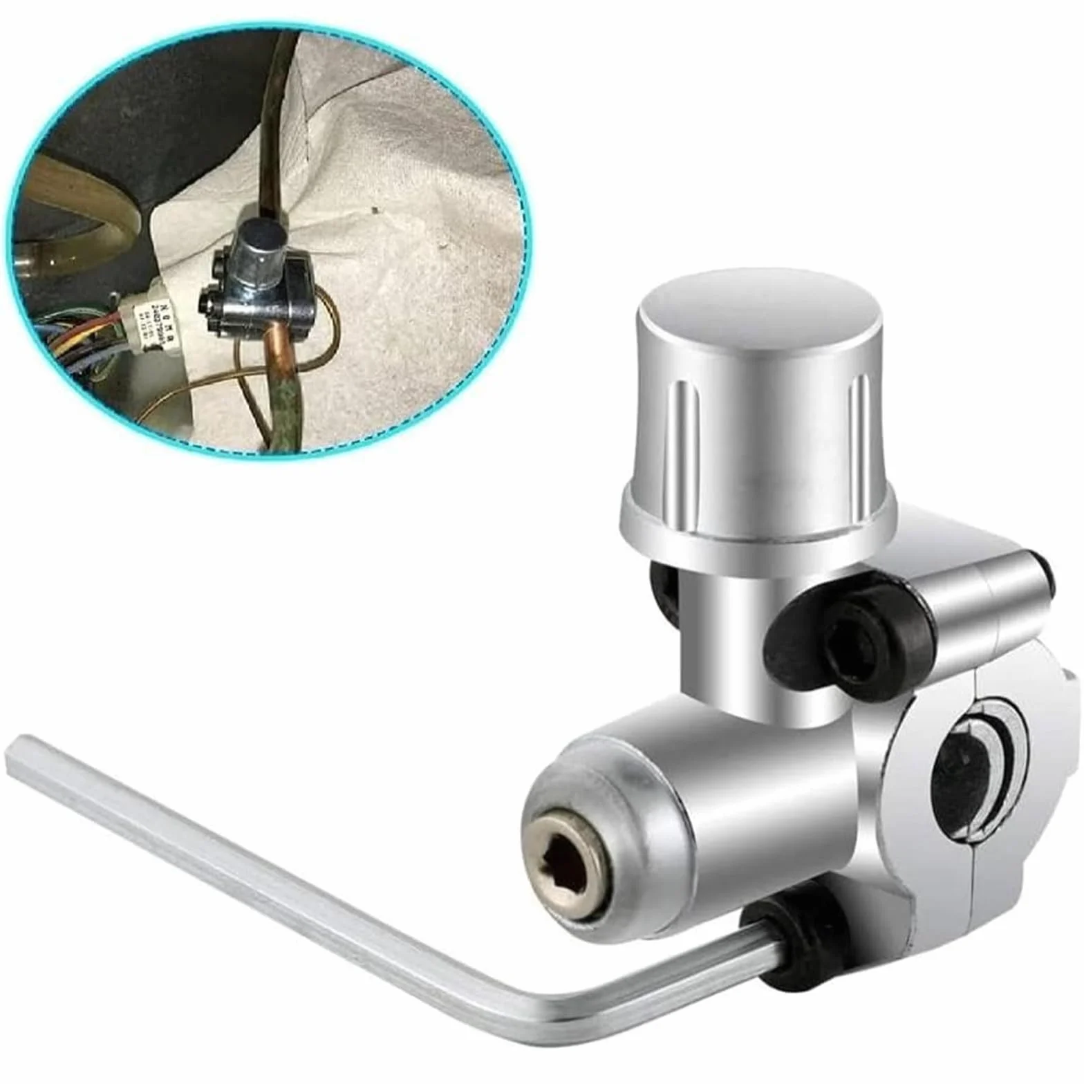 2 Pezzi BPV-31 Kit di Valvola di Foratura Rubinetto Trapano Aria Condizionata Parti Frigorifero Valvola Regolabile per Tubi da 1/4", 5/16", 3/8", per Condizionatori HVAC.