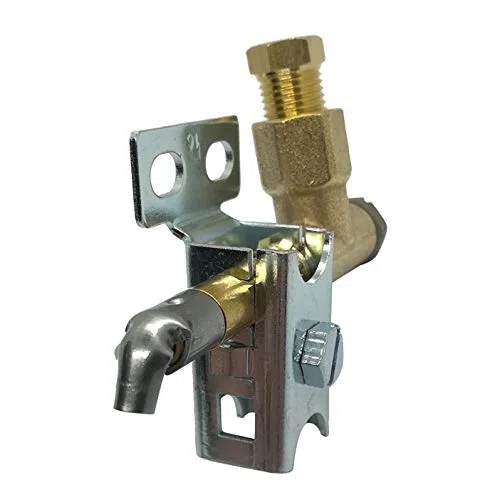 Bruciatore Pilota SIT per Piani Cottura e Forni | 1 Fiamma | Con staffa 2 posizioni Ugello Ø 0,20mm |Compatibile con Zanussi - Tecnoinox - Atel - Whirlpool - Alpeninox