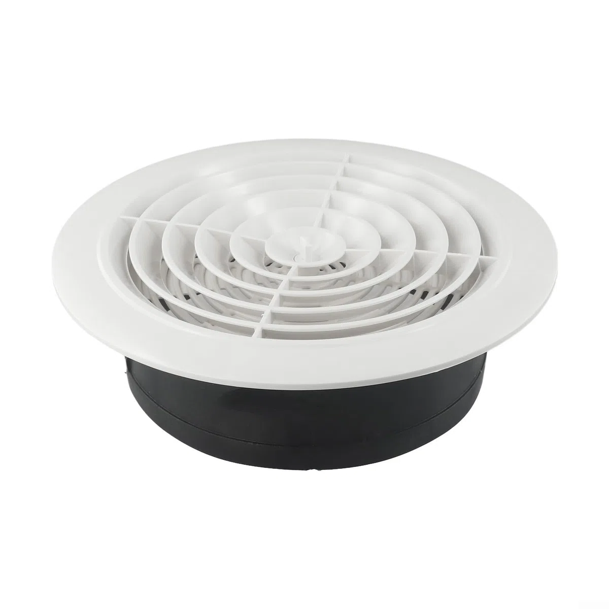 Griglia di ventilazione regolabile in ABS, copertura rotonda da parete per varie impostazioni (200 mm)
