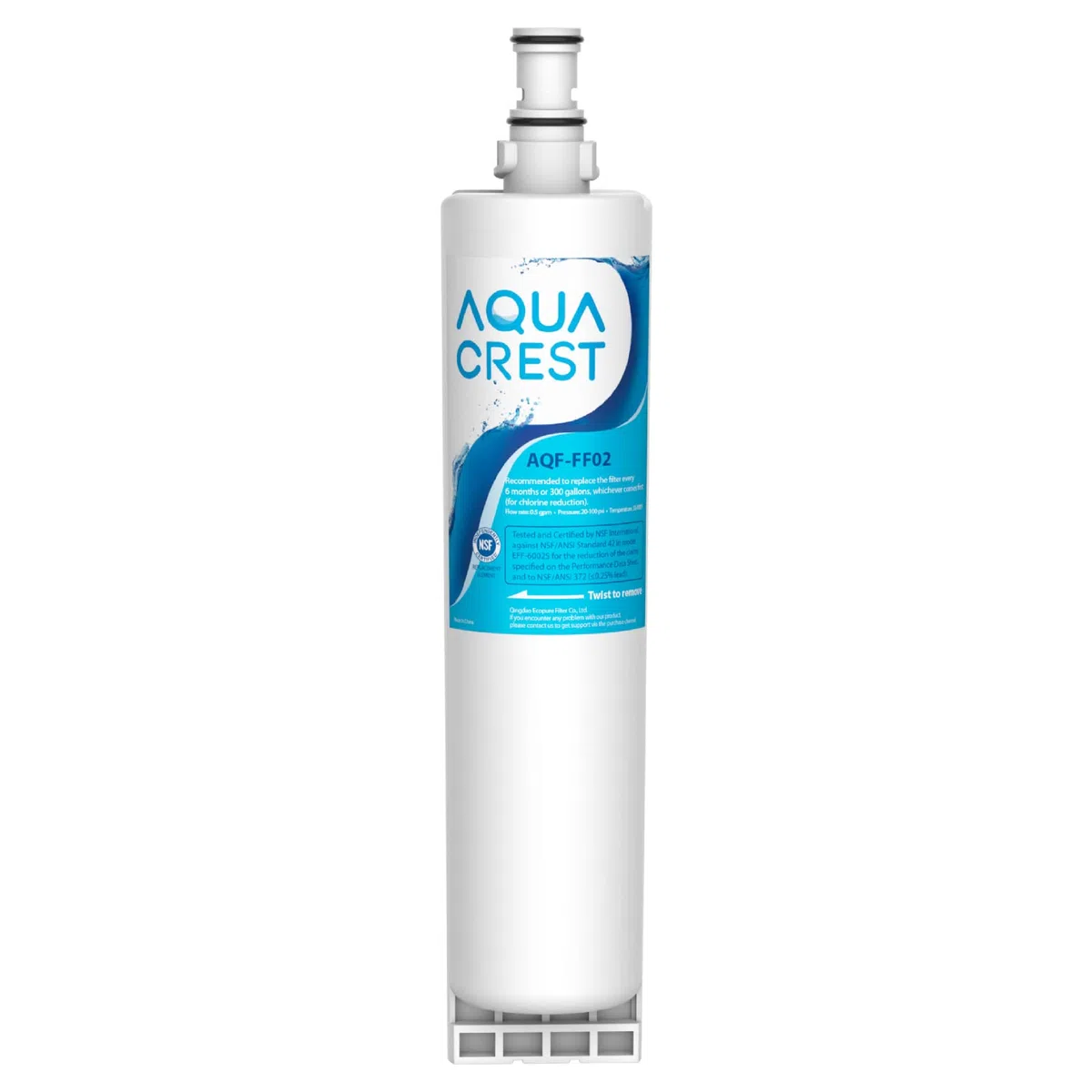 1X AQUACREST 4396508 Filtro Acqua,Compatibile con Whirlpool 4396508 4396510,SBS002 SBS003 SBS004 SBS200 S20BRS EDR5RXD1 481281729632 461950271171