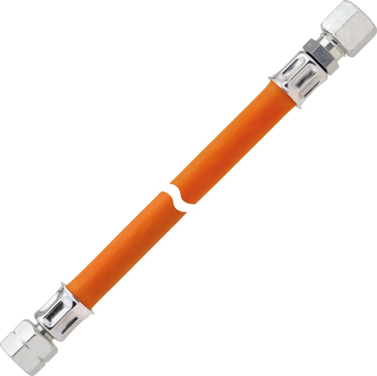 GOK - Tubo a Pressione Media in plastica, 1/4 x 10 mm, RVS - 400 mm