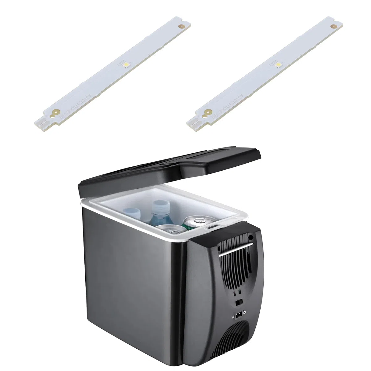 ECSiNG 2 Pezzi 3V LED Frigorifero Barra Luminosa Frigorifero Striscia Luminosa Compatibile Con Siemens BSH 9001030205 9001069888 Modelli Striscia LED Di Illuminazione